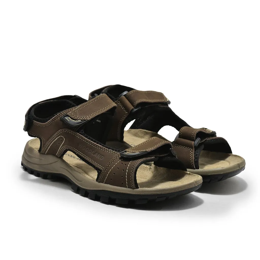 Brown Sandal for Men - Thumbnail 6