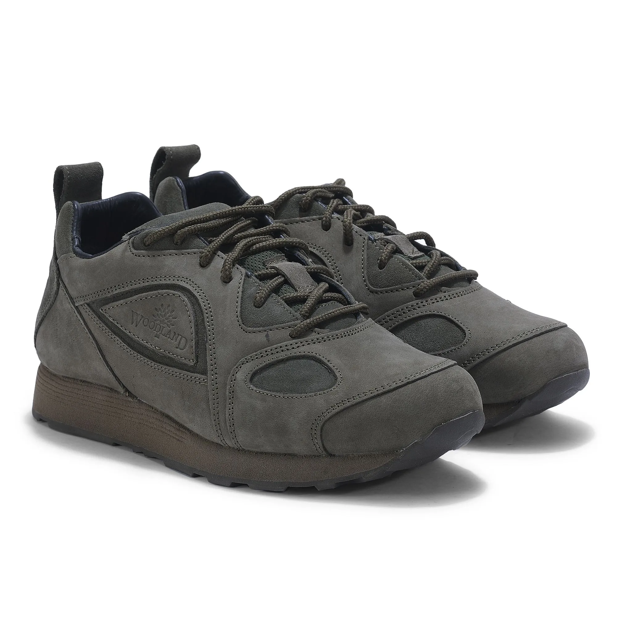 Classic Woodland olive casual shoe - Thumbnail 6