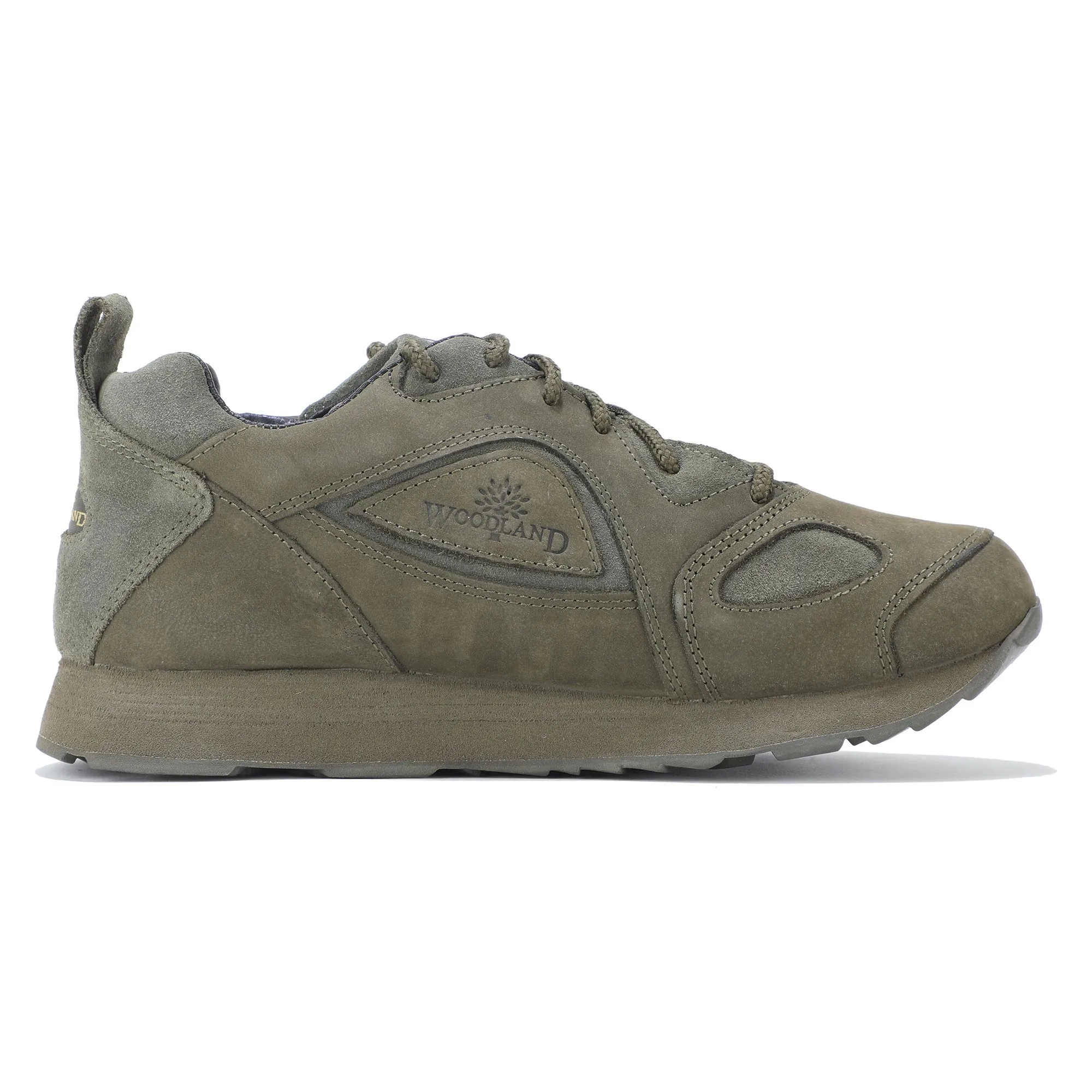 Classic Woodland olive casual shoes - Image 1