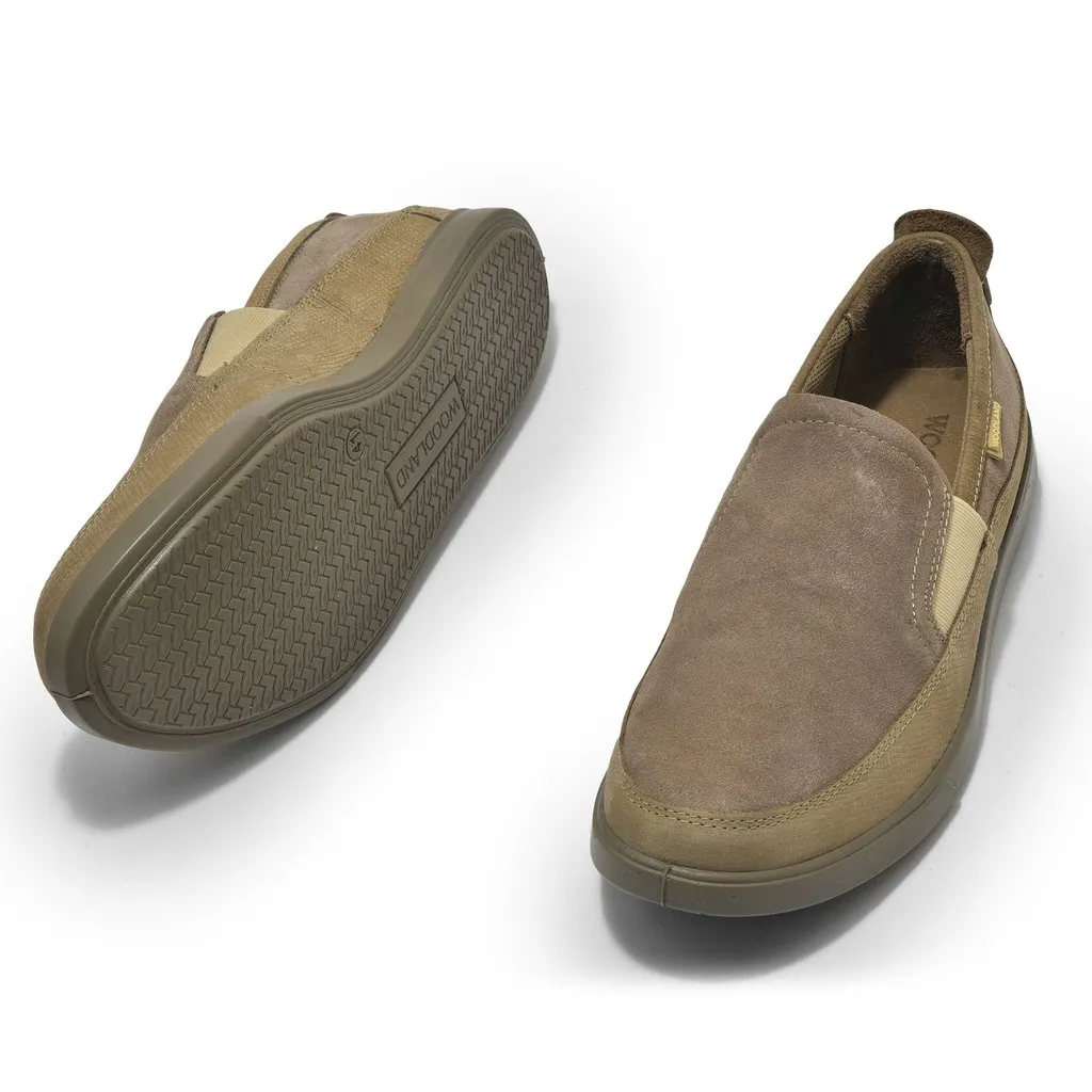 Khaki Slip-on shoes for Men - Thumbnail 4