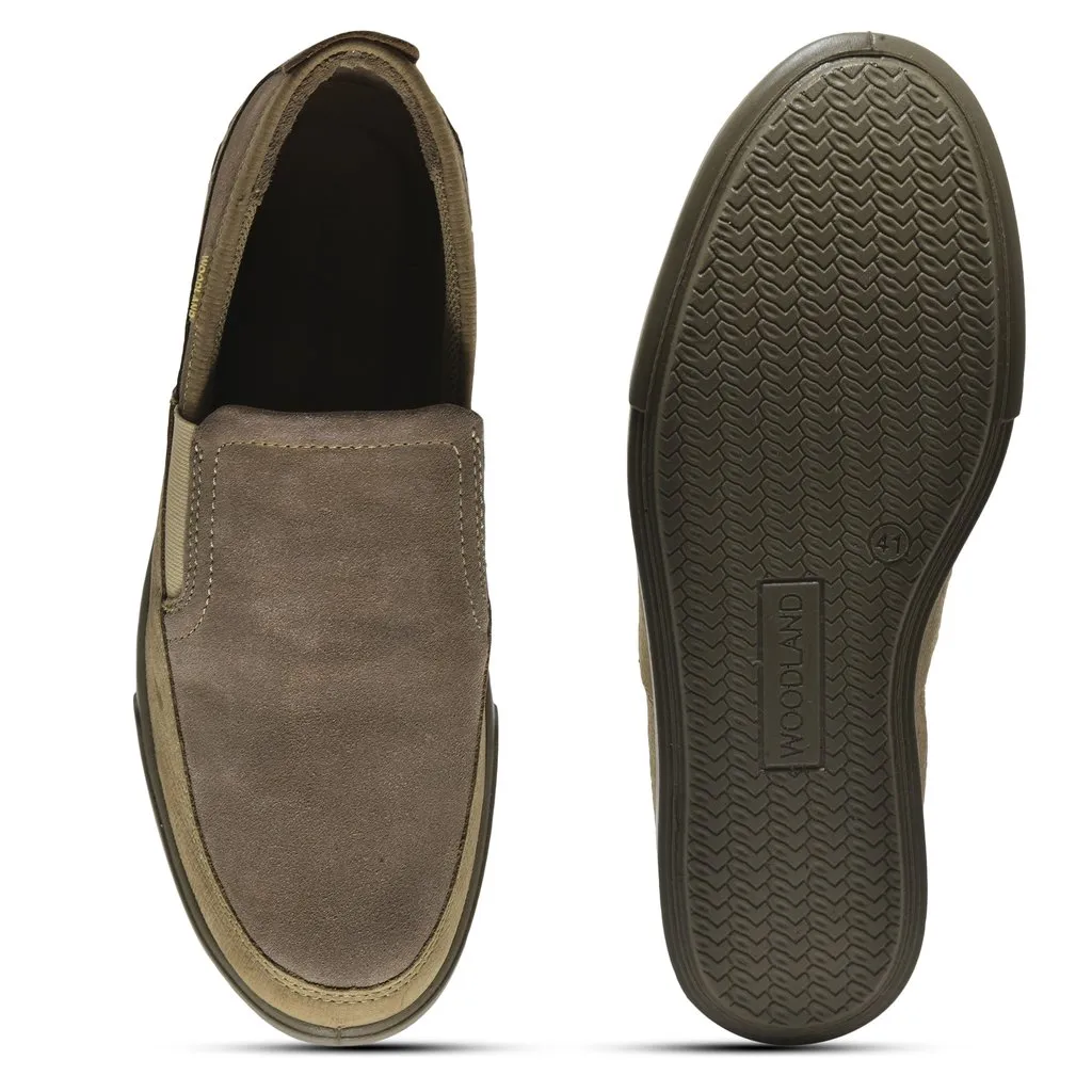Khaki Slip-on shoes for Men - Thumbnail 7