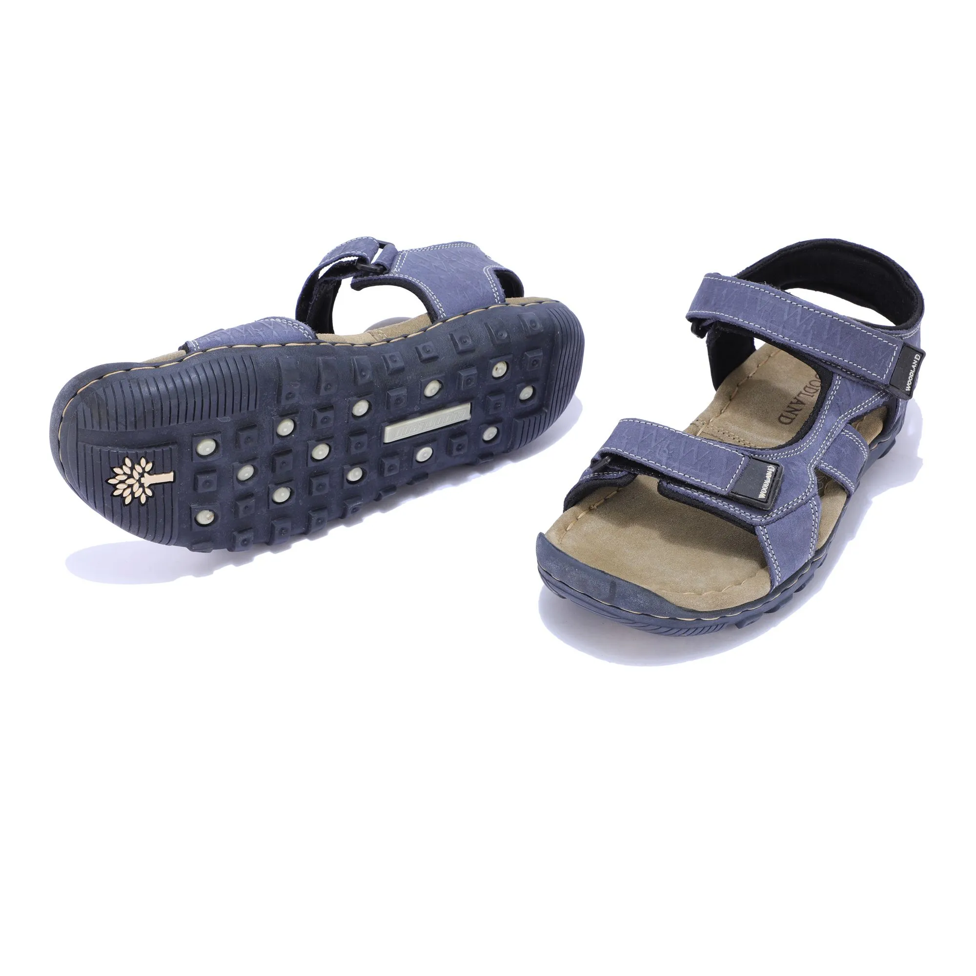 Woodland DENIM back strap floater sandals - Thumbnail 4