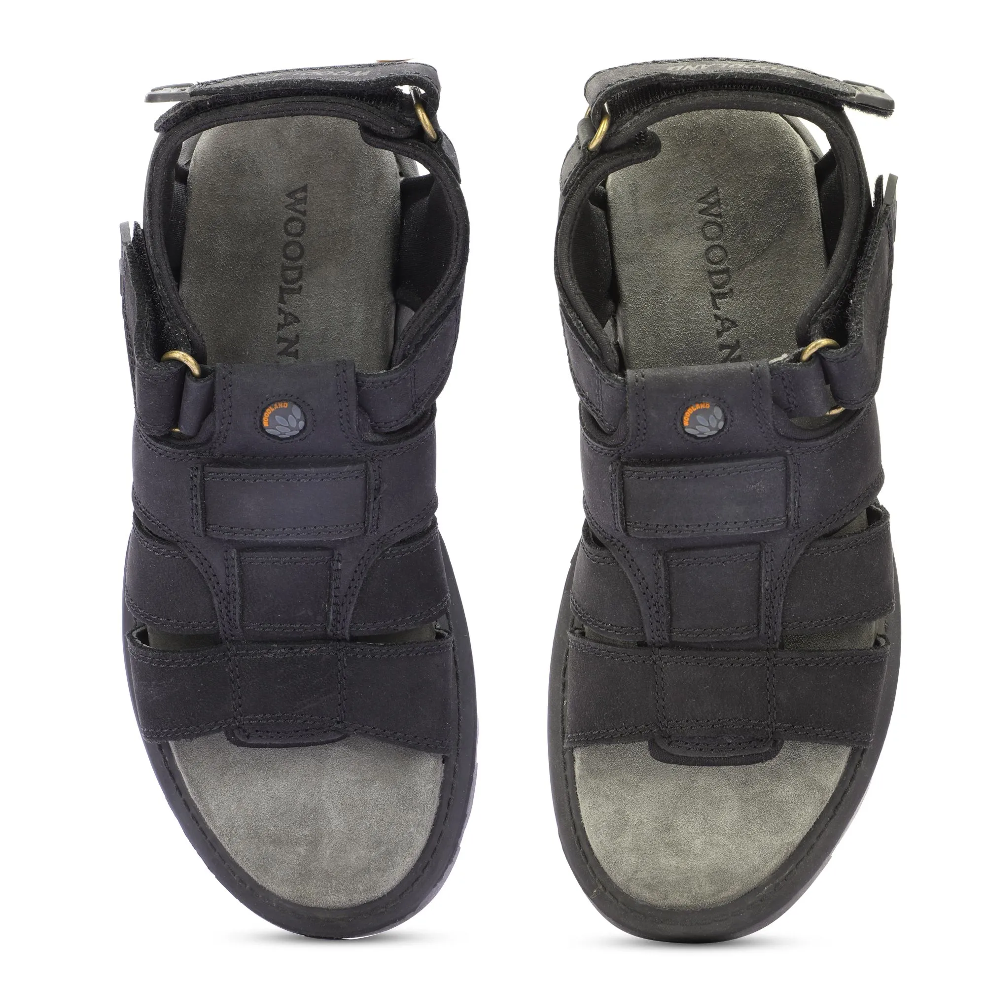Woodland Black floater sandals - Thumbnail 3