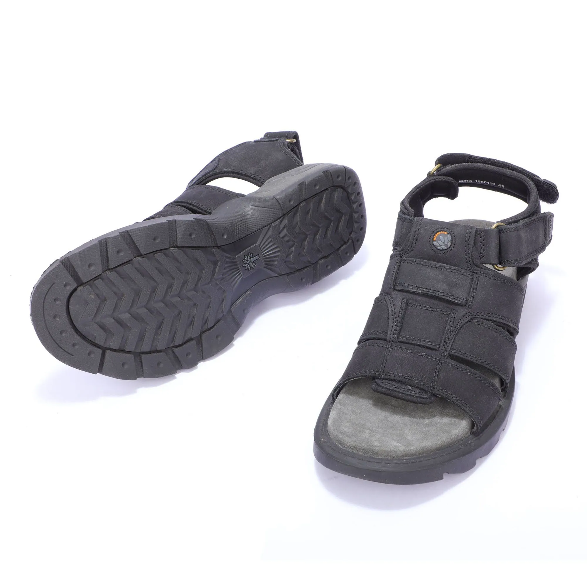 Woodland Black floater sandals - Thumbnail 4