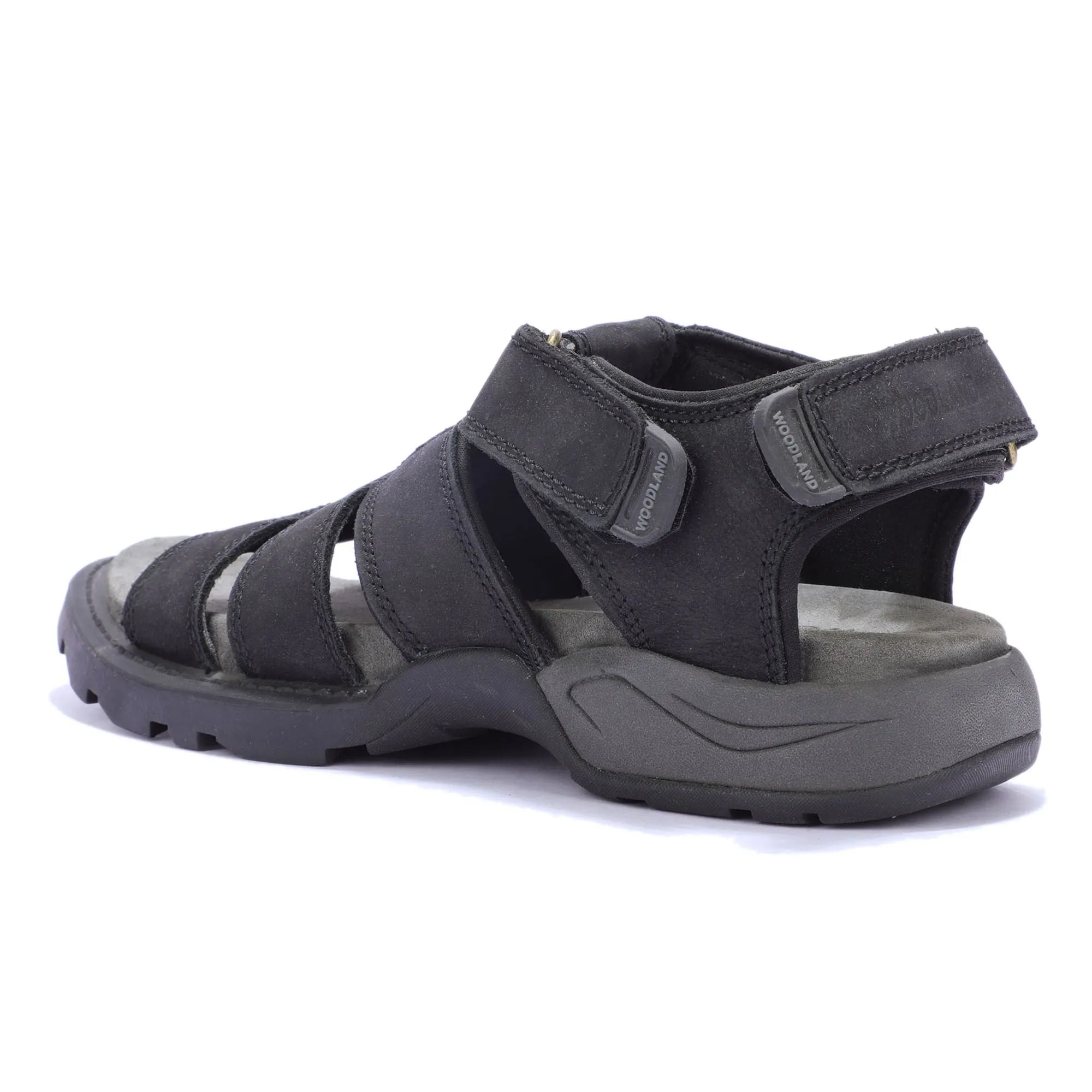 Woodland Black floater sandals - Thumbnail 5