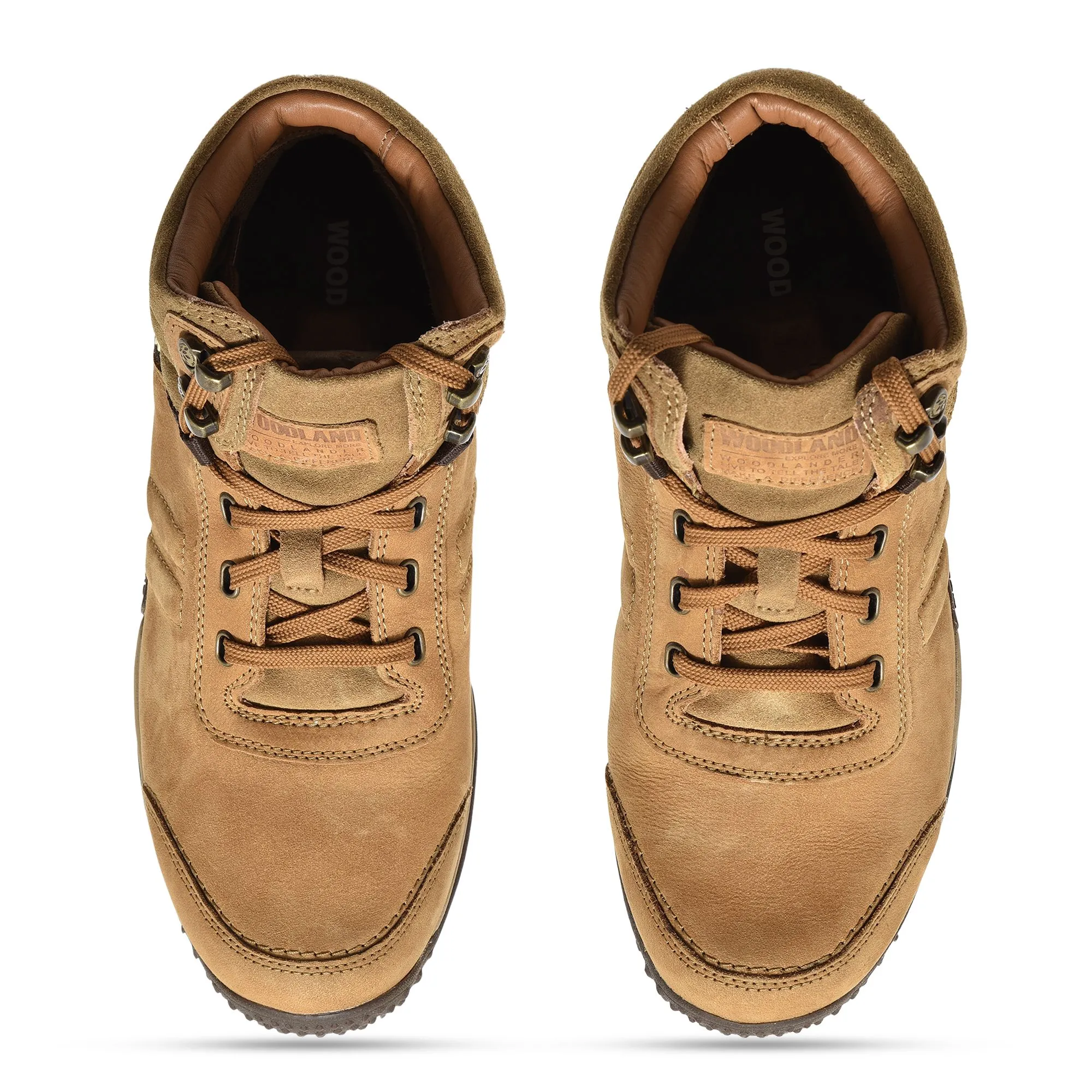 Camel high ankle shoes for men - Thumbnail 3
