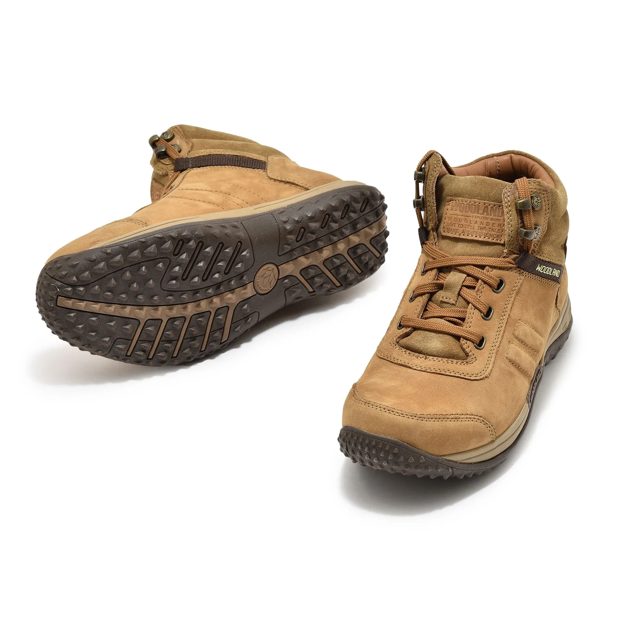 Camel high ankle shoes for men - Thumbnail 4