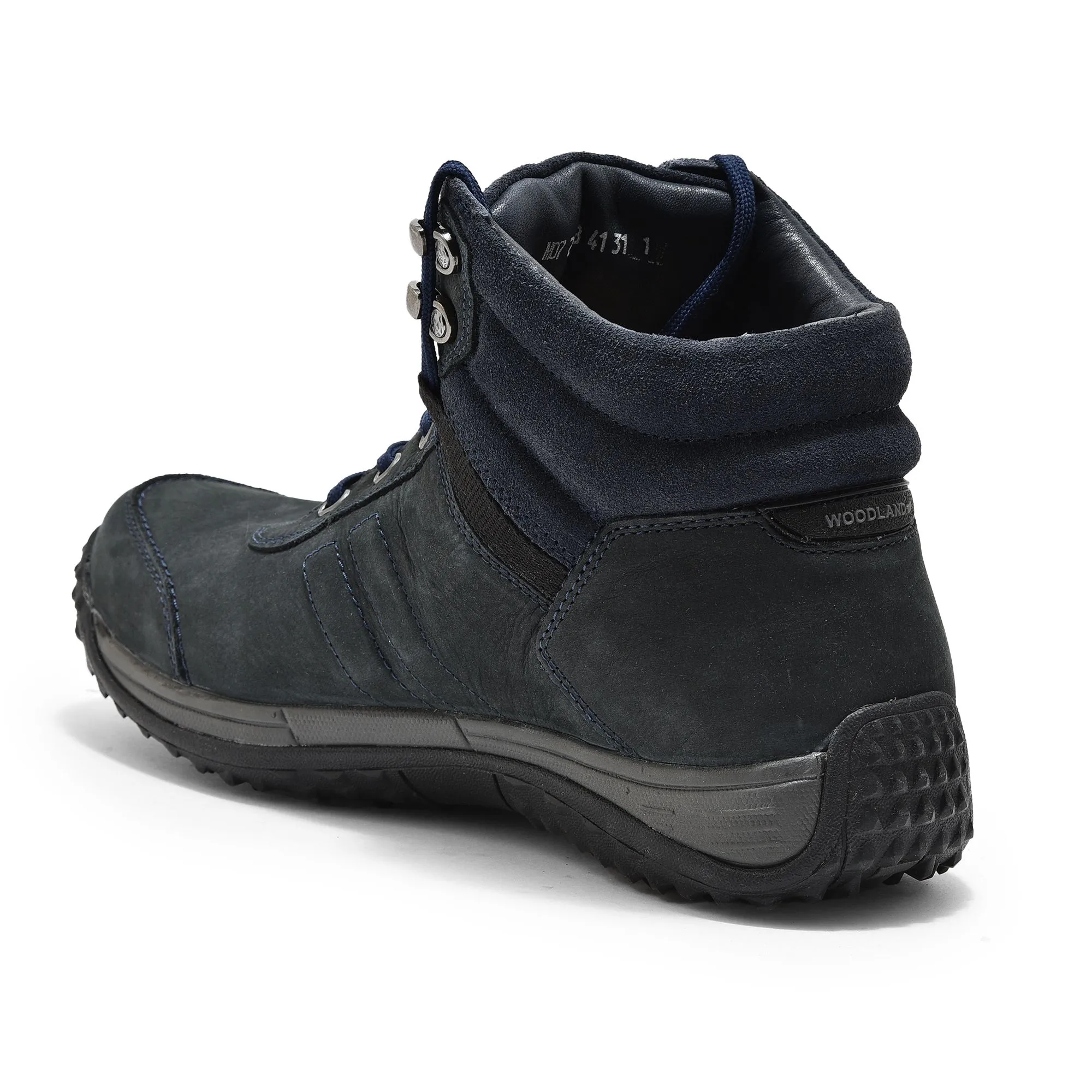 Dark navy high ankle shoes for men - Thumbnail 5