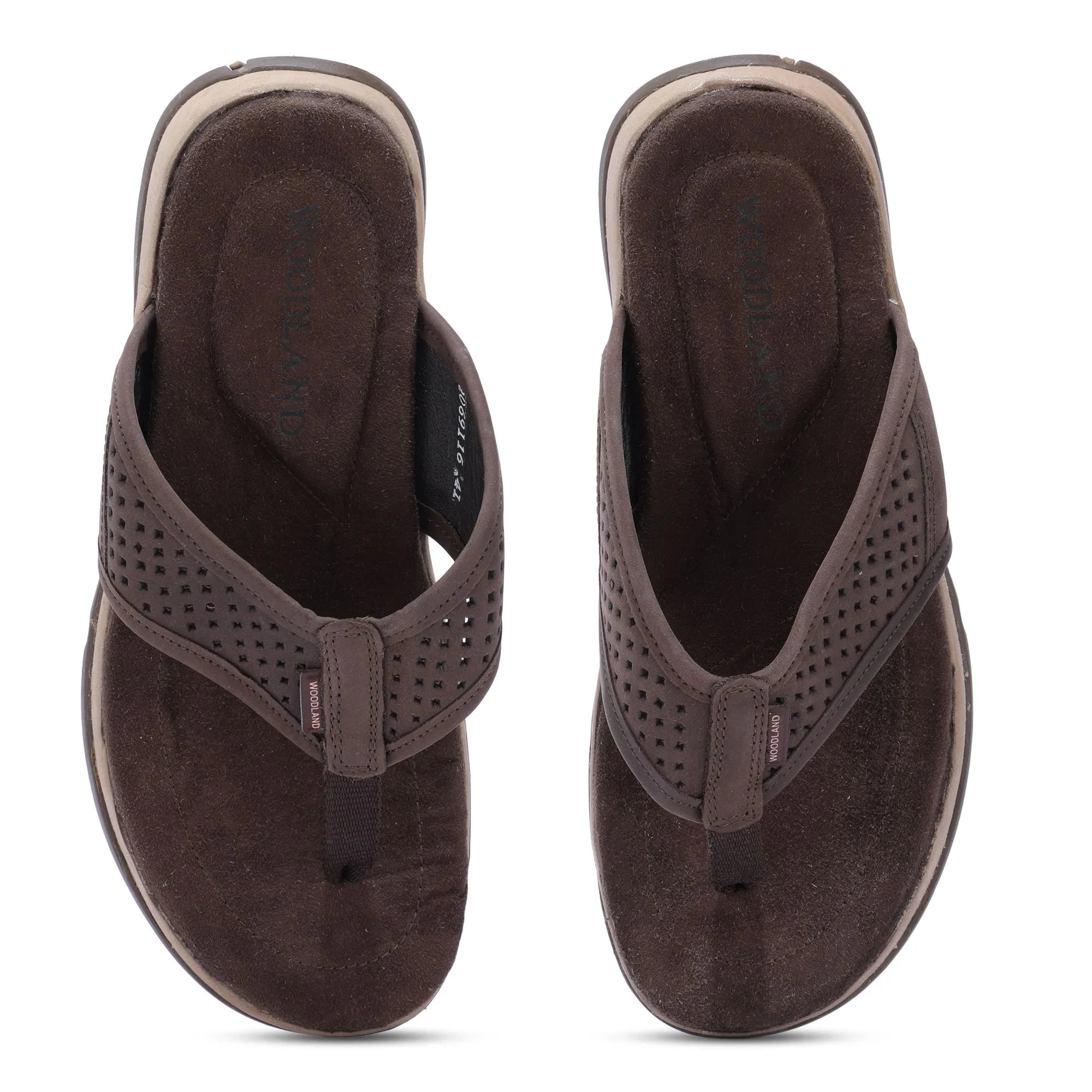 BROWN slippers for men - Thumbnail 3