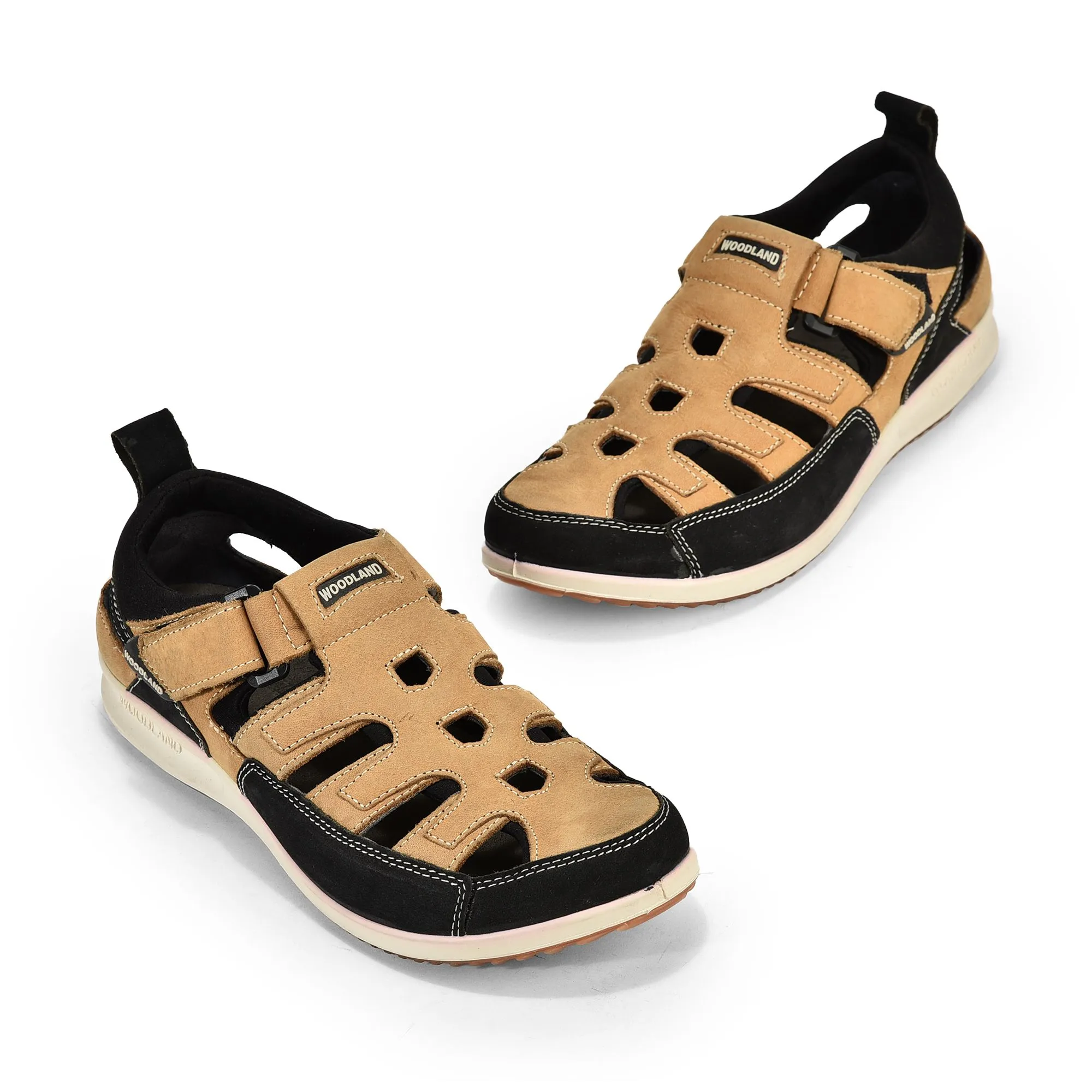 Woodland camel/black comfort floaters - Thumbnail 2