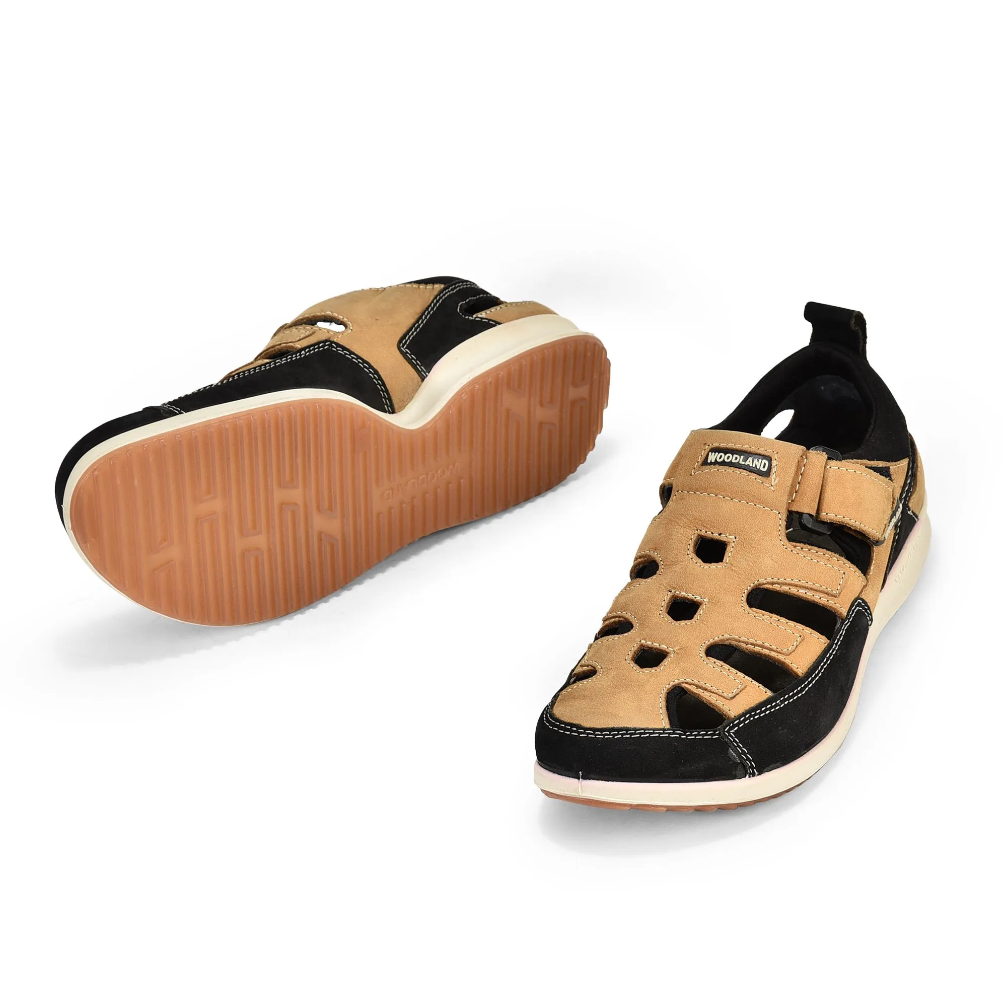 Woodland camel/black comfort floaters - Thumbnail 4