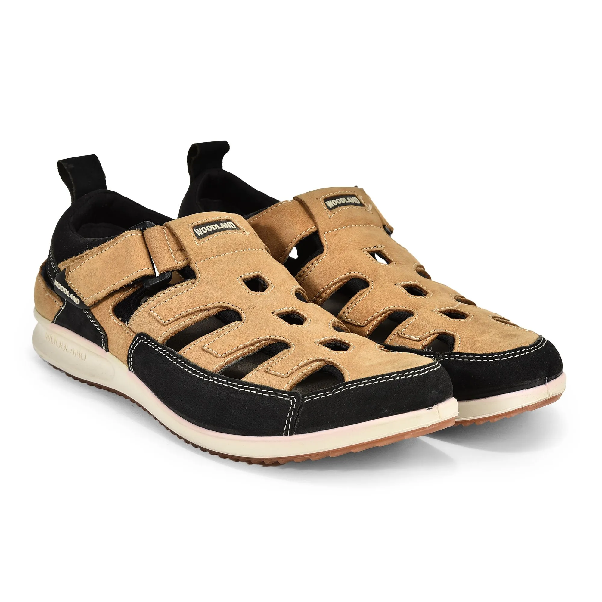 Woodland camel/black comfort floaters - Thumbnail 6