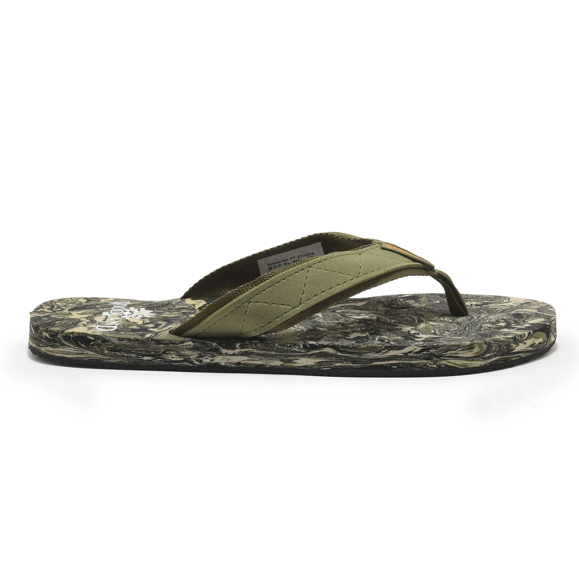 Olive green Slipper for men - Thumbnail 1