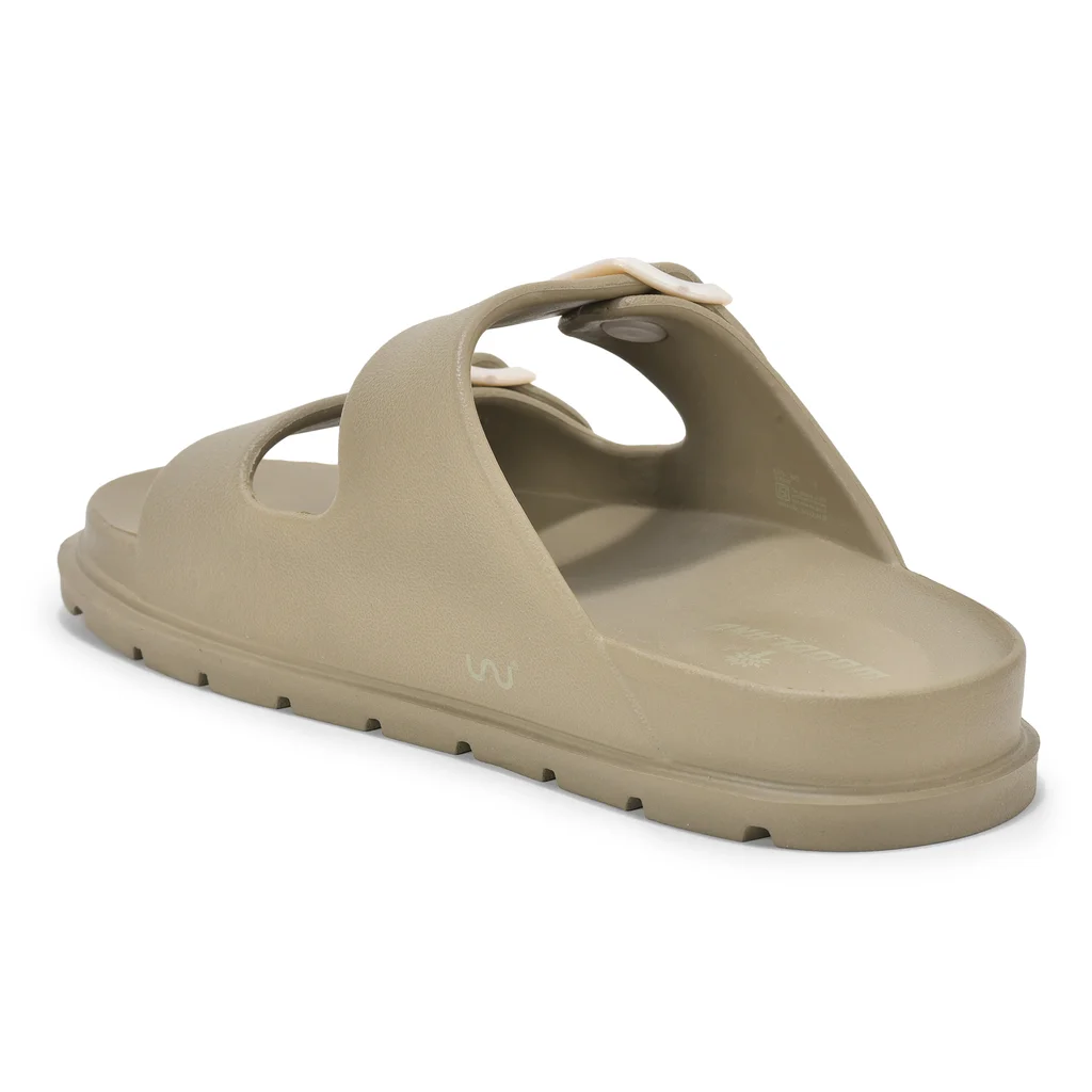  Woodland Men’s Daily Wear Khaki Flip Flops - Thumbnail 5