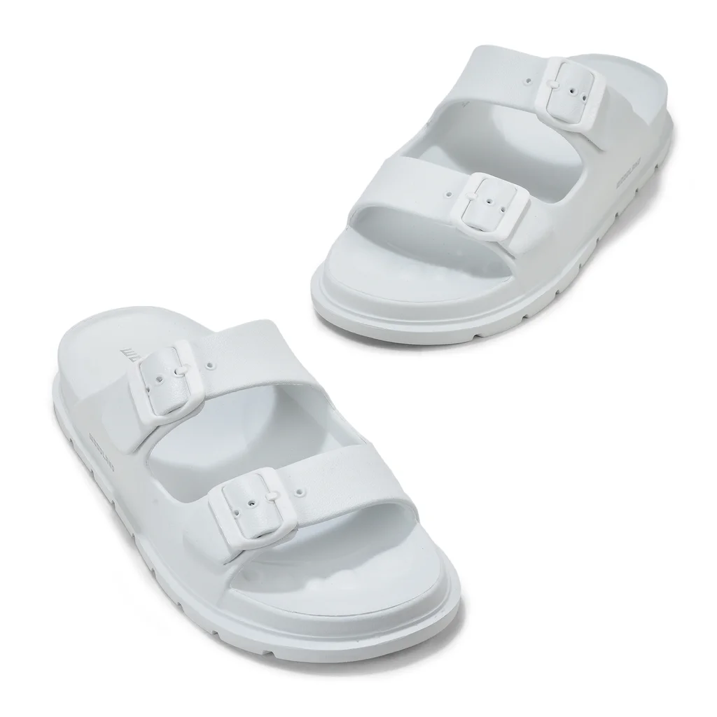 Woodland Men’s White Flip Flops - Thumbnail 2