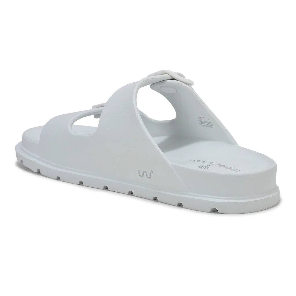Woodland Men’s White Flip Flops - Thumbnail 5