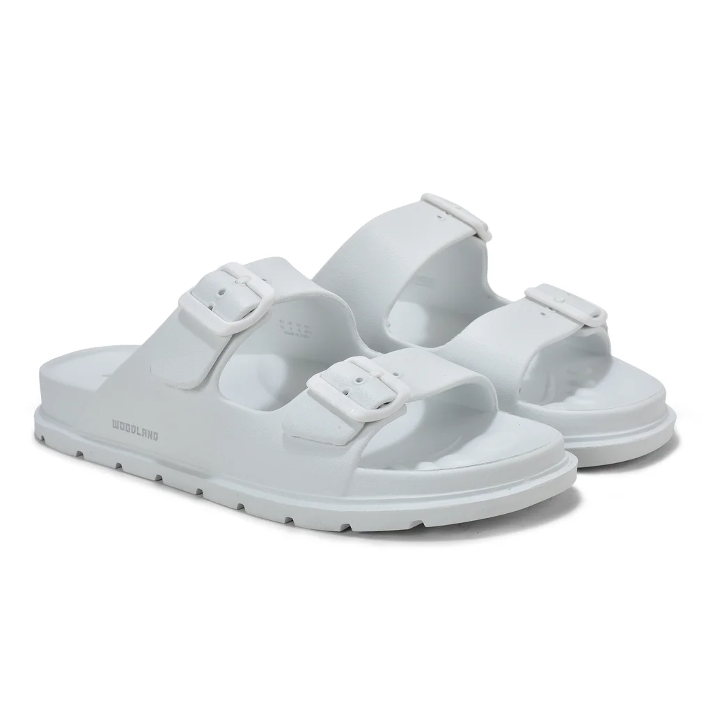 Woodland Men’s White Flip Flops - Thumbnail 6
