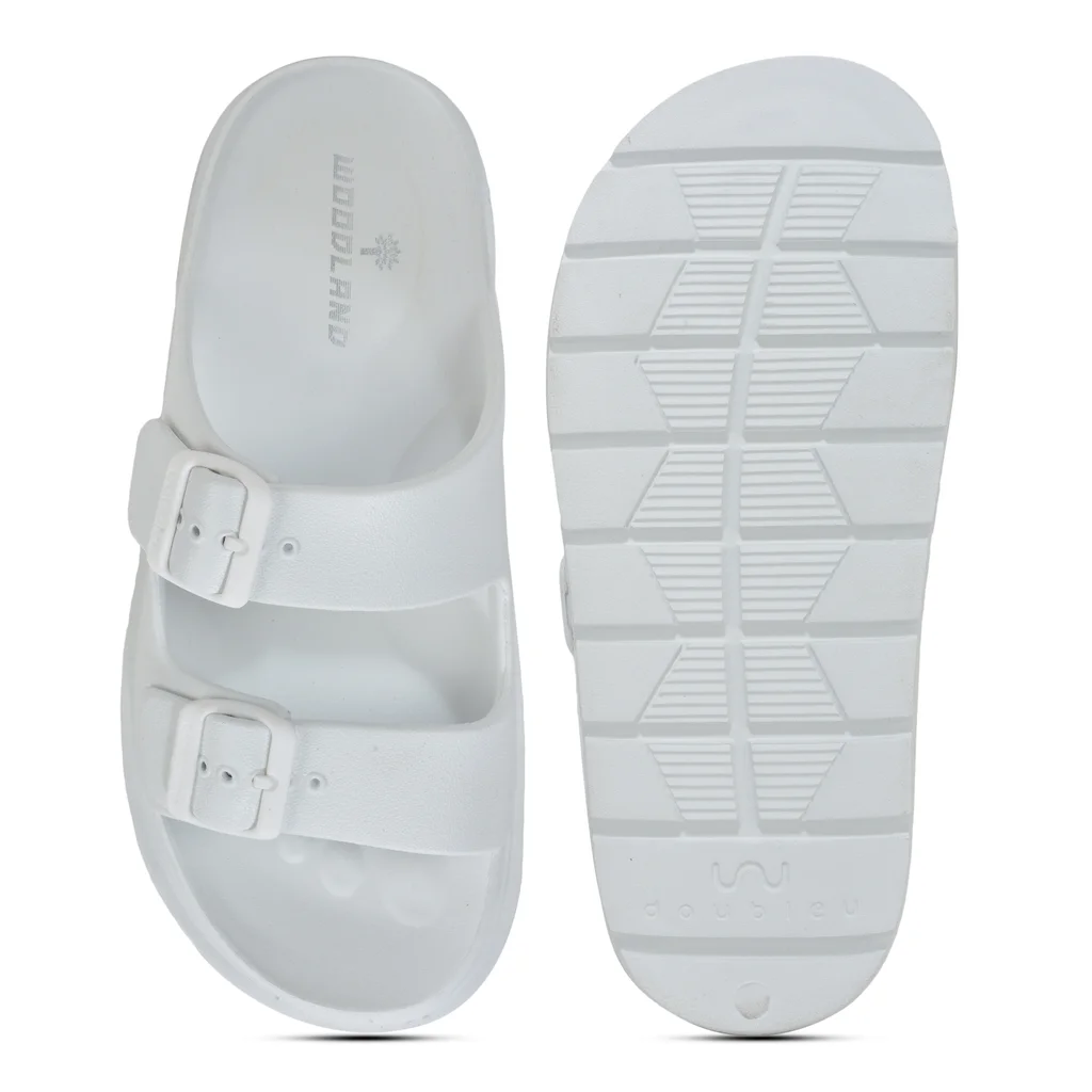 Woodland Men’s White Flip Flops - Thumbnail 7