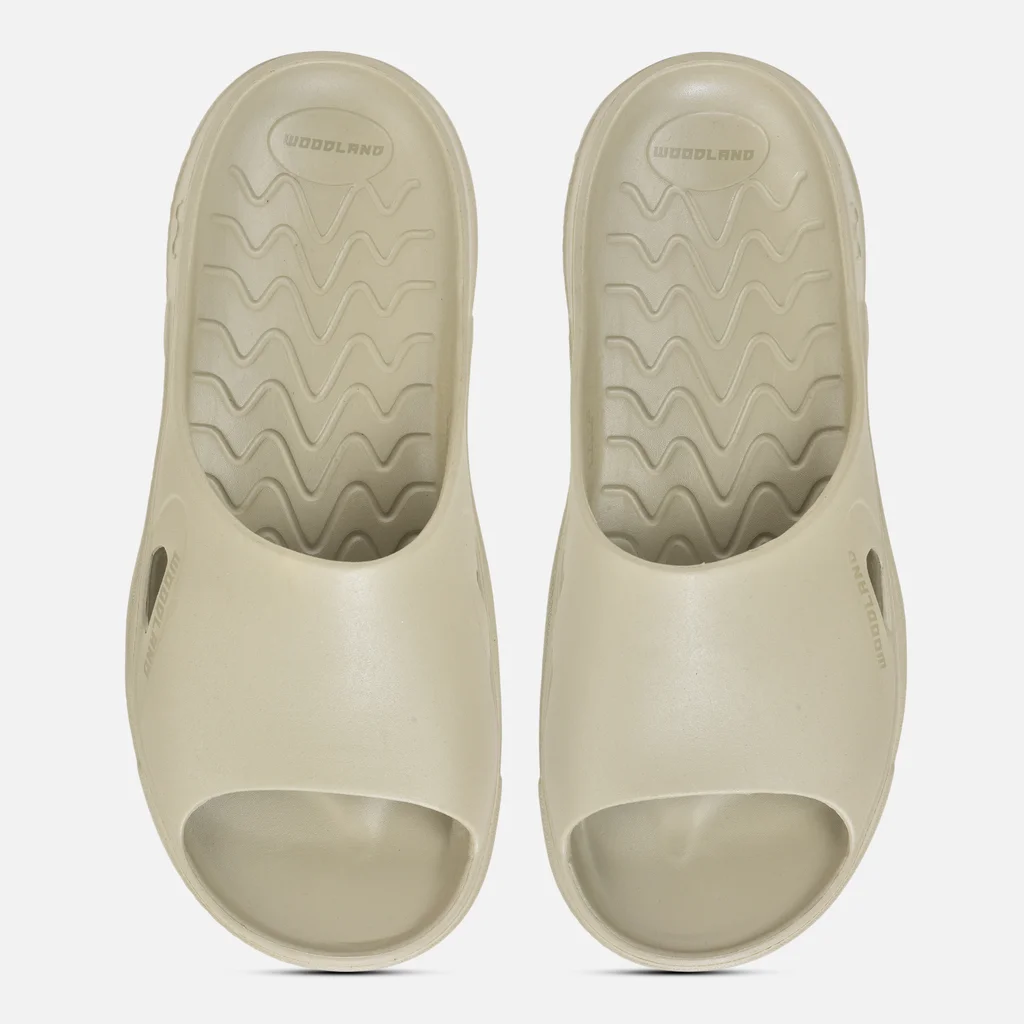 Woodland Men’s Metallic Chic Beige Flip Flops - Thumbnail 4