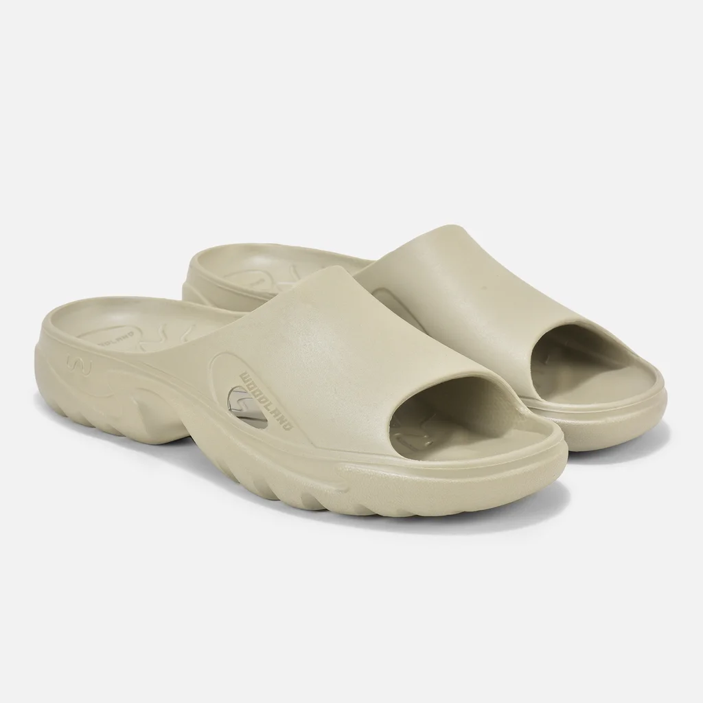 Woodland Men’s Metallic Chic Beige Flip Flops - Thumbnail 6
