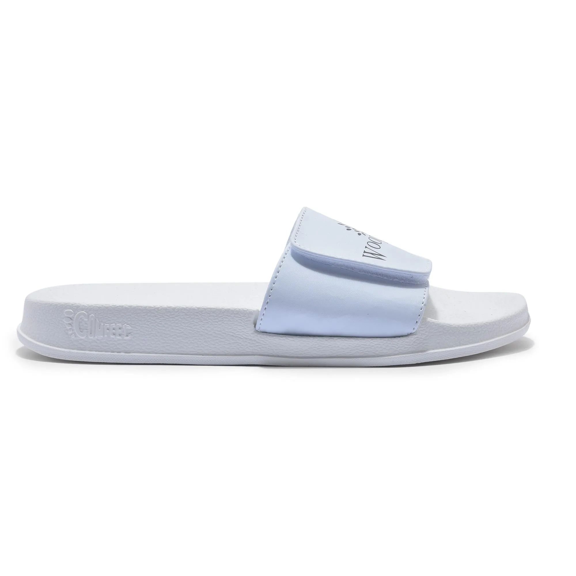 White Slider slippers for men - Thumbnail 1
