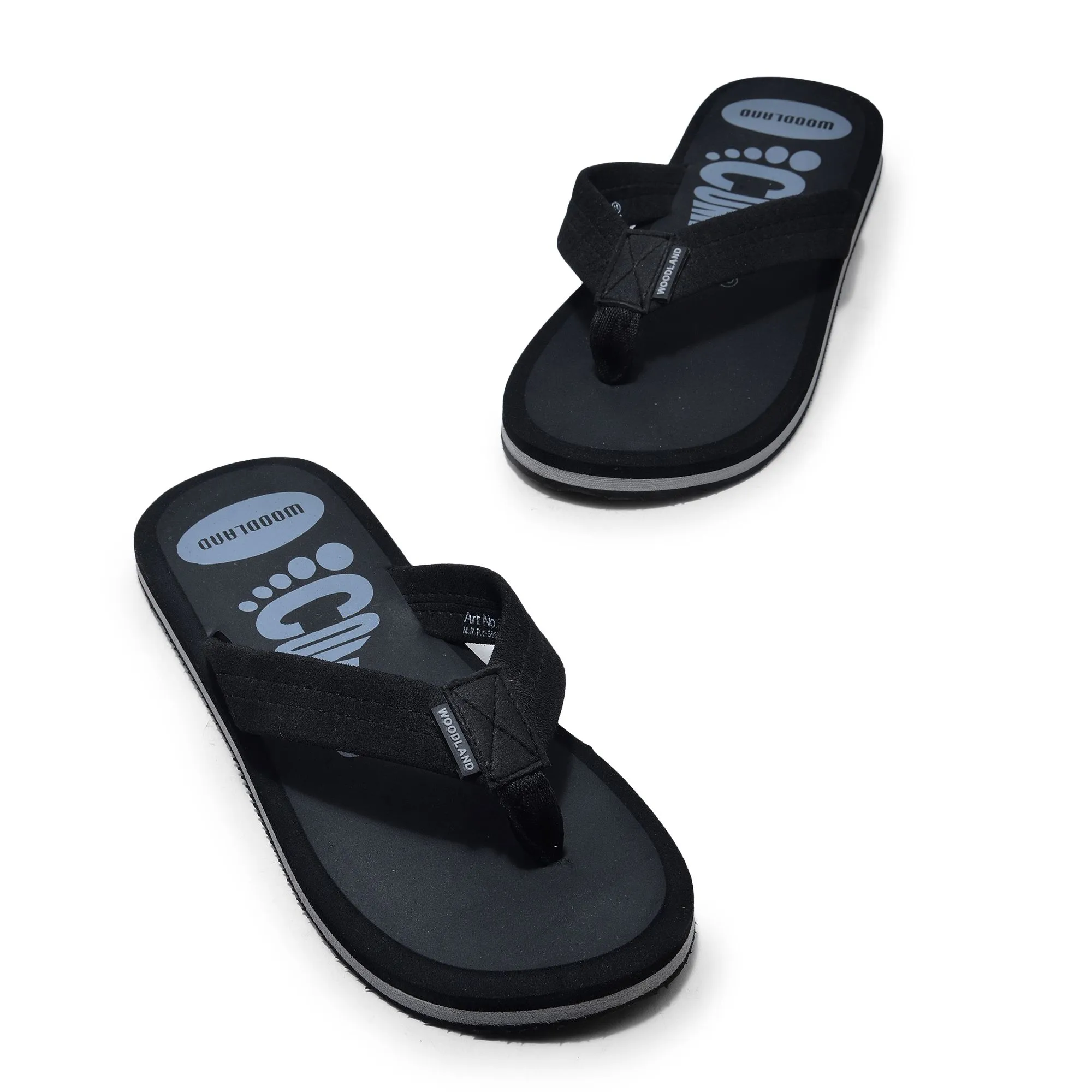 Black slipper for men - Thumbnail 2
