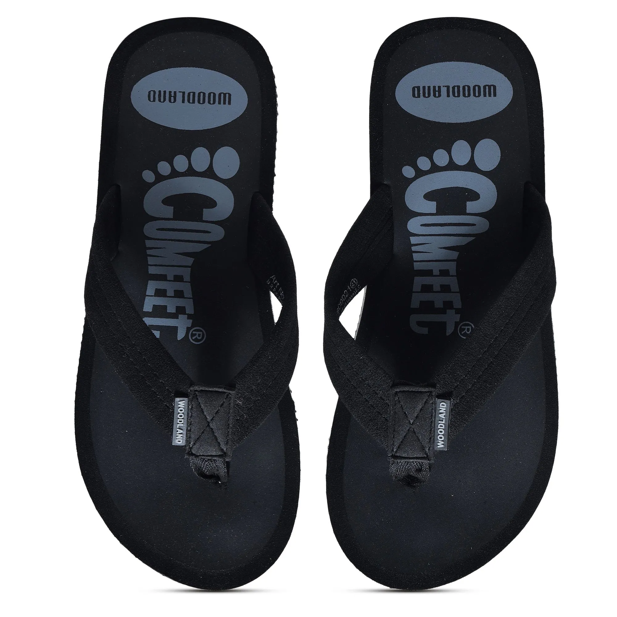 Black slipper for men - Thumbnail 3