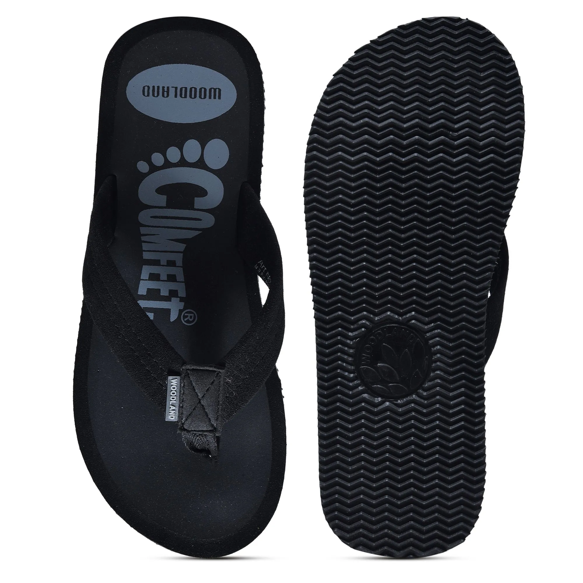 Black slipper for men - Thumbnail 8