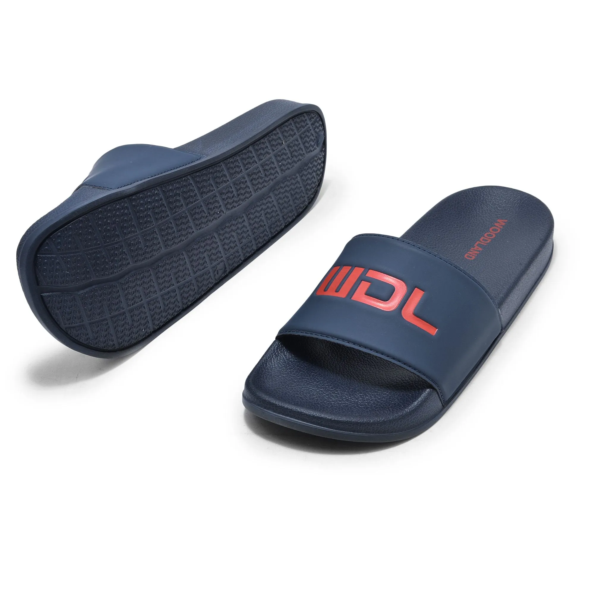 Navy slider sandal for men - Thumbnail 4