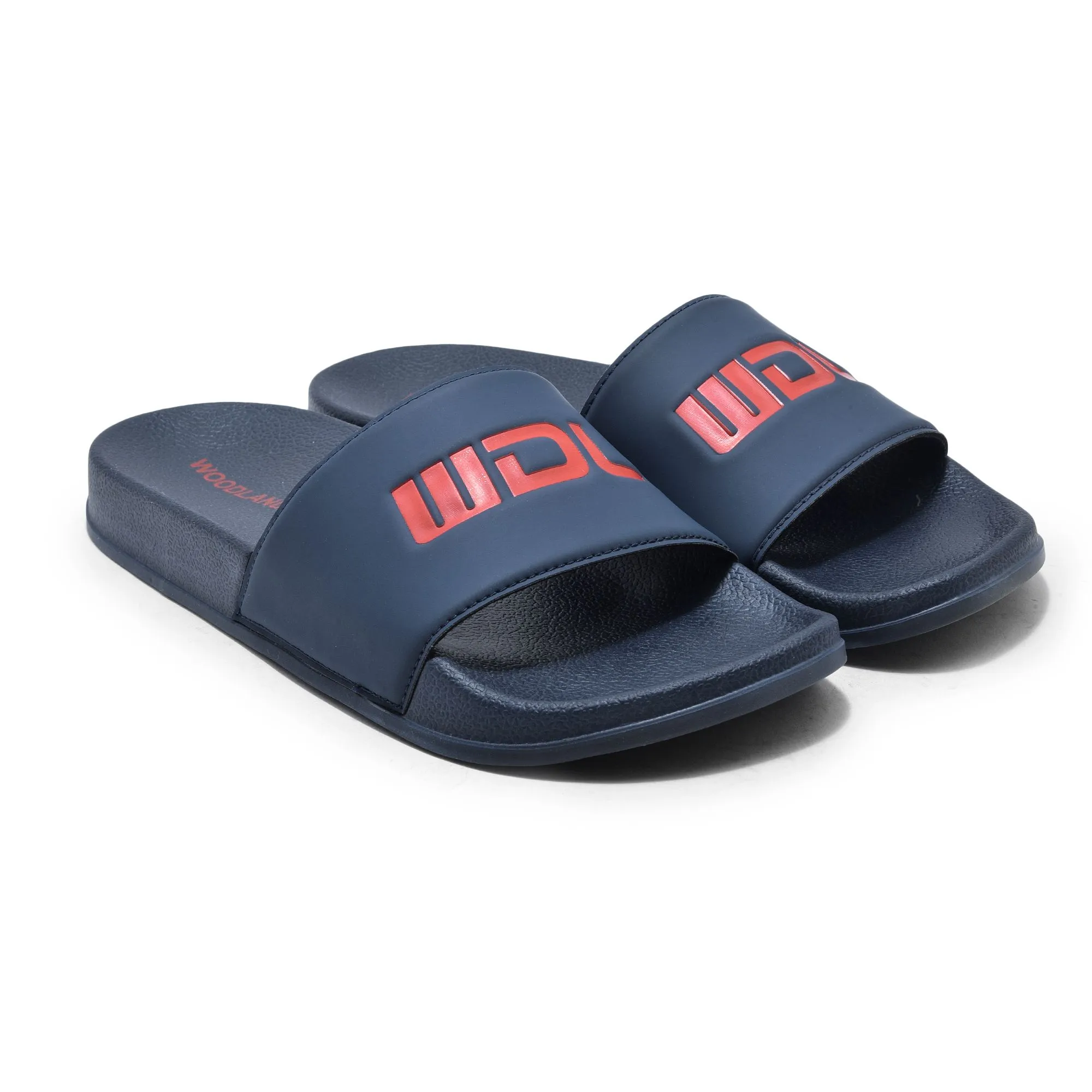 Navy slider sandal for men - Thumbnail 6