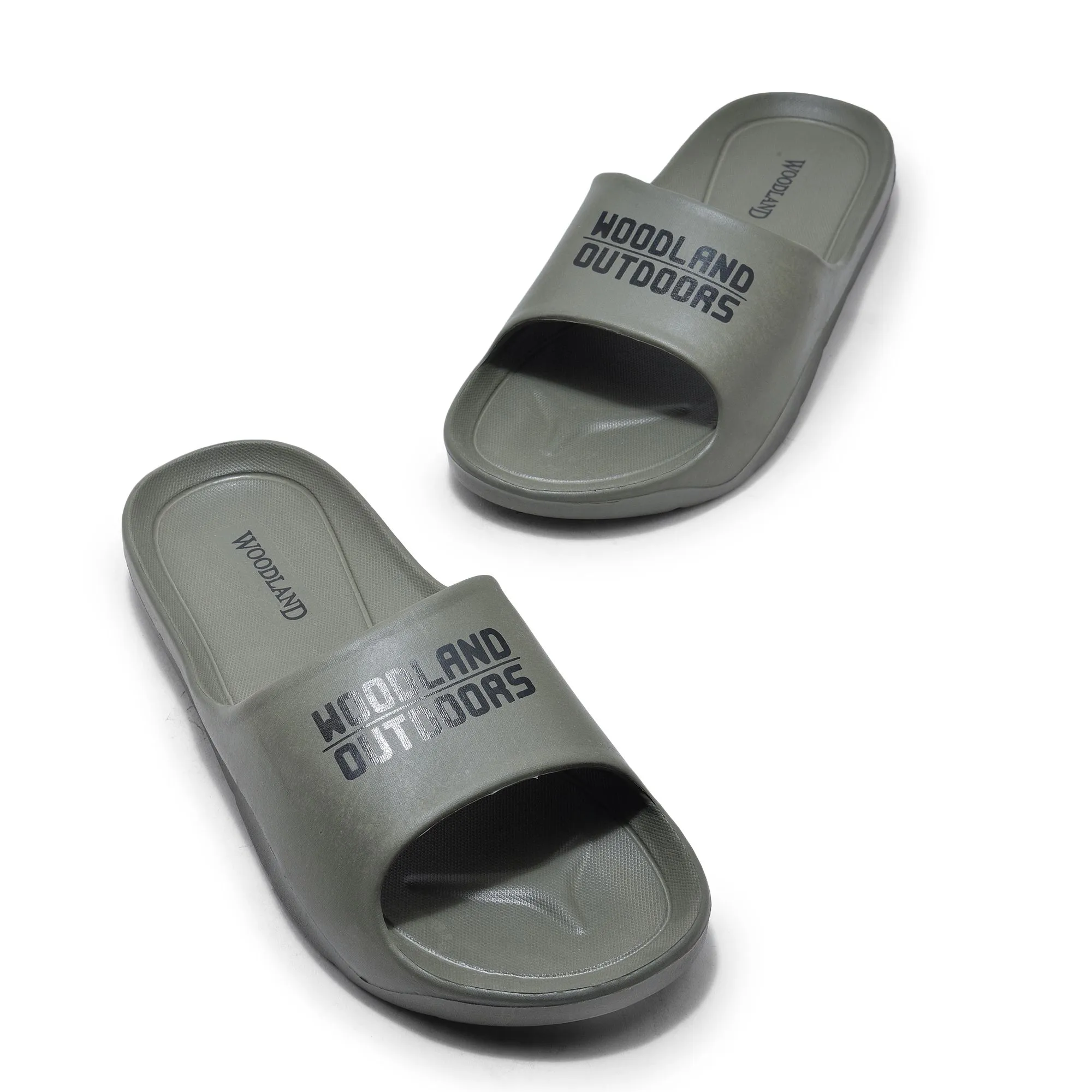 Olive slider sandal for men - Thumbnail 2