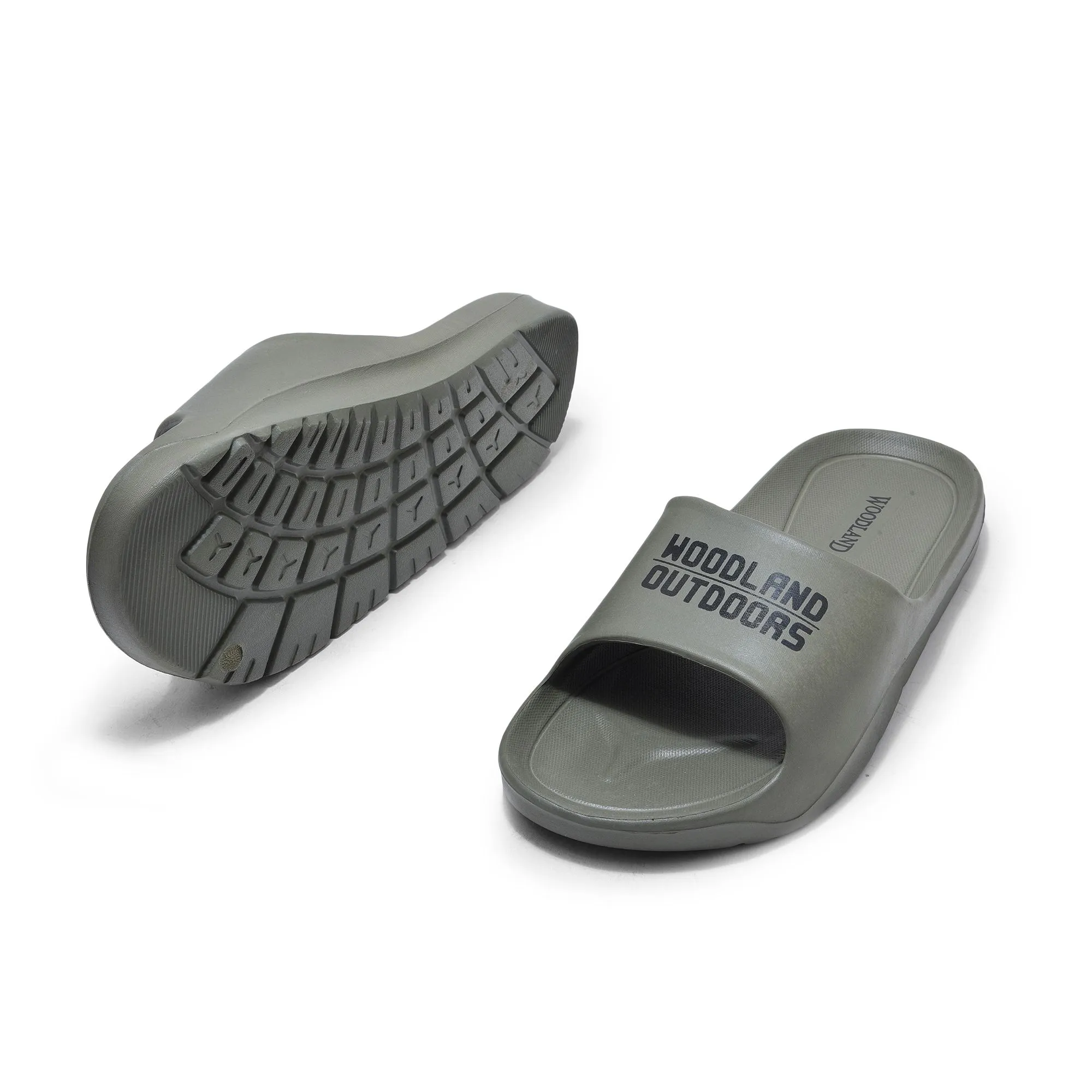 Olive slider sandal for men - Thumbnail 4