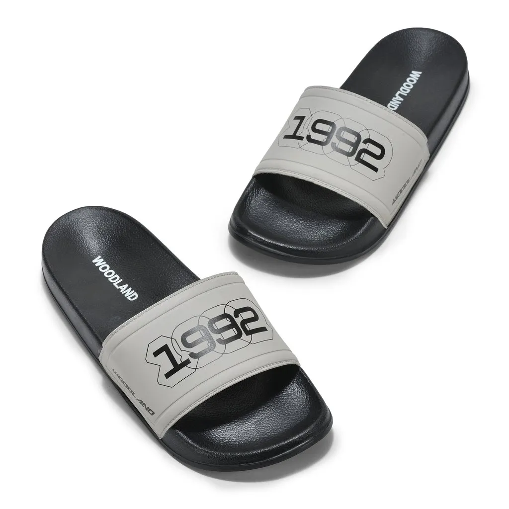 Black Slide sandal for men - Thumbnail 2