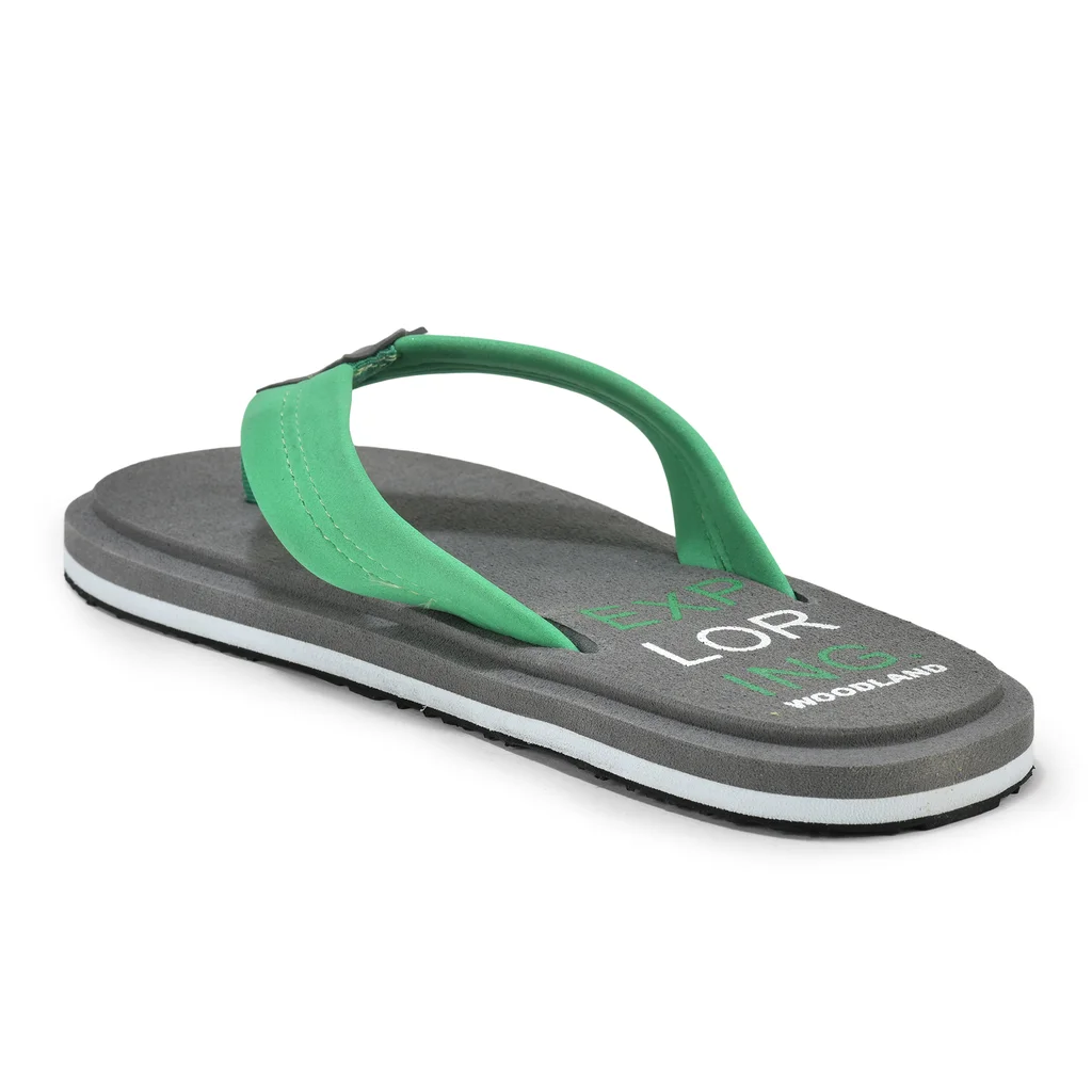 Grey/ green flip-flops for men - Thumbnail 5
