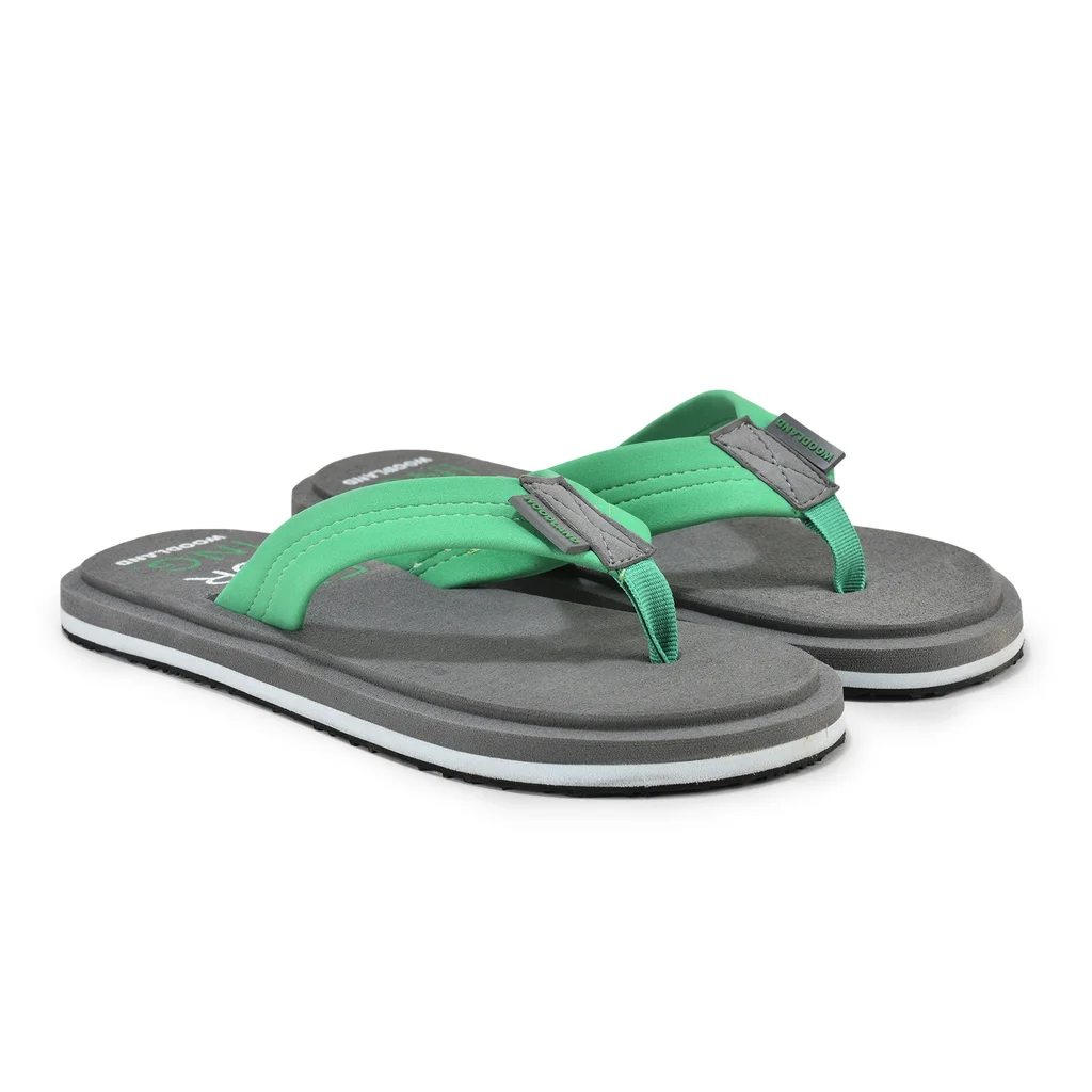 Grey/ green flip-flops for men - Thumbnail 6
