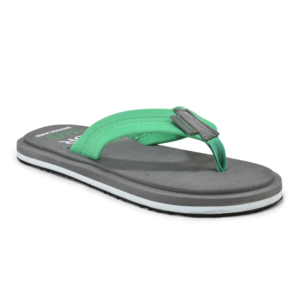 Grey/ green flip-flops for men - Thumbnail 8