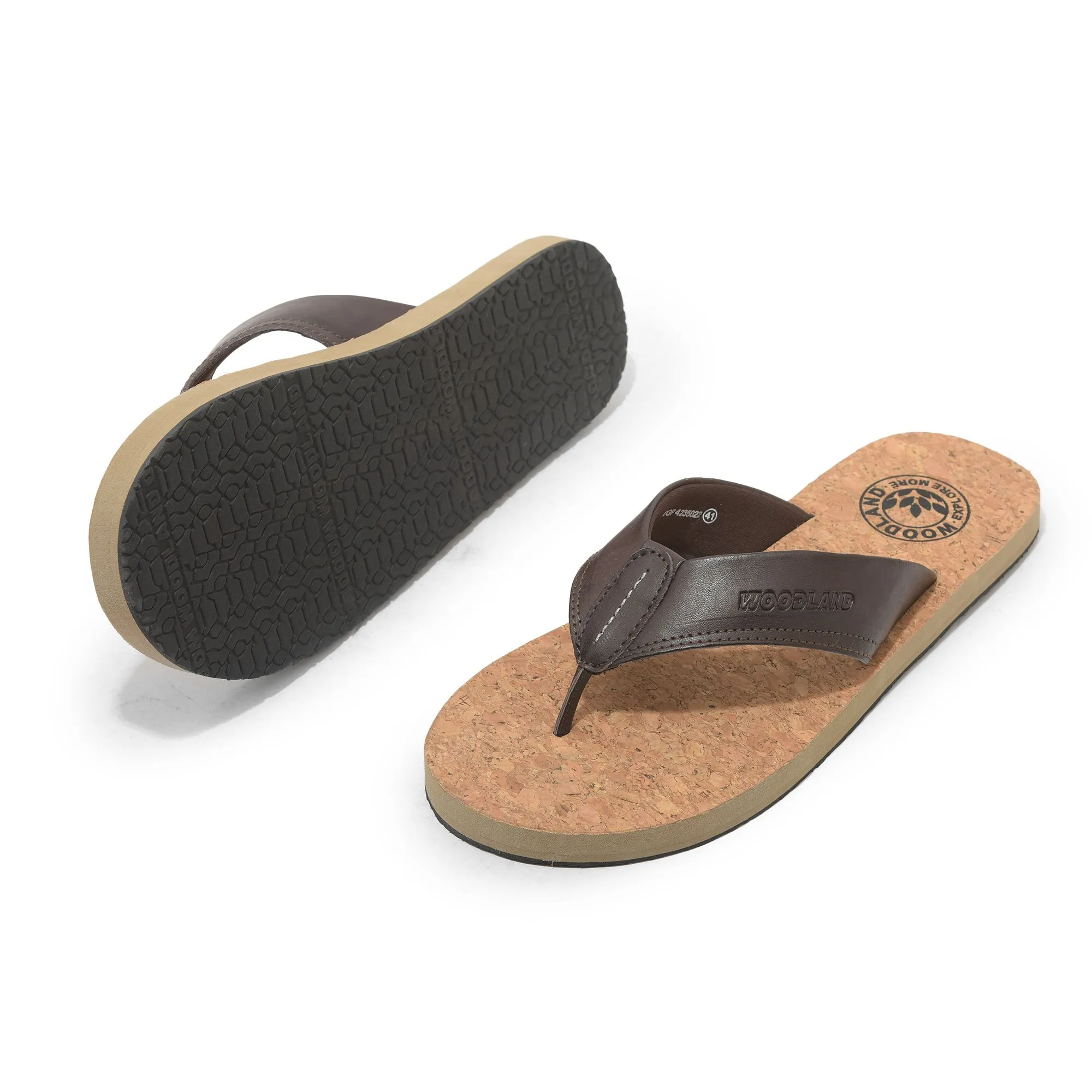 Brown slipper for men - Thumbnail 4