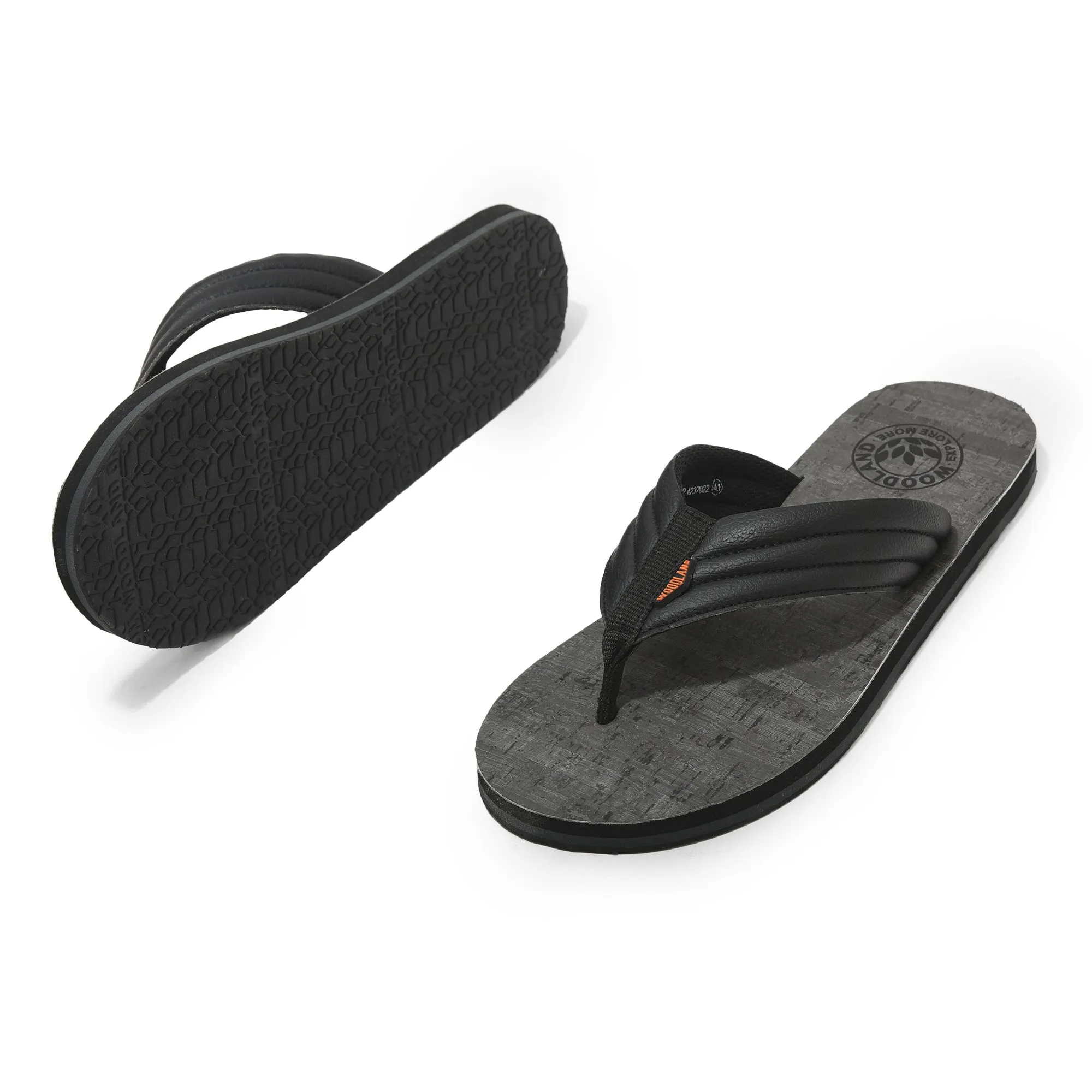 Black slipper for men - Thumbnail 4