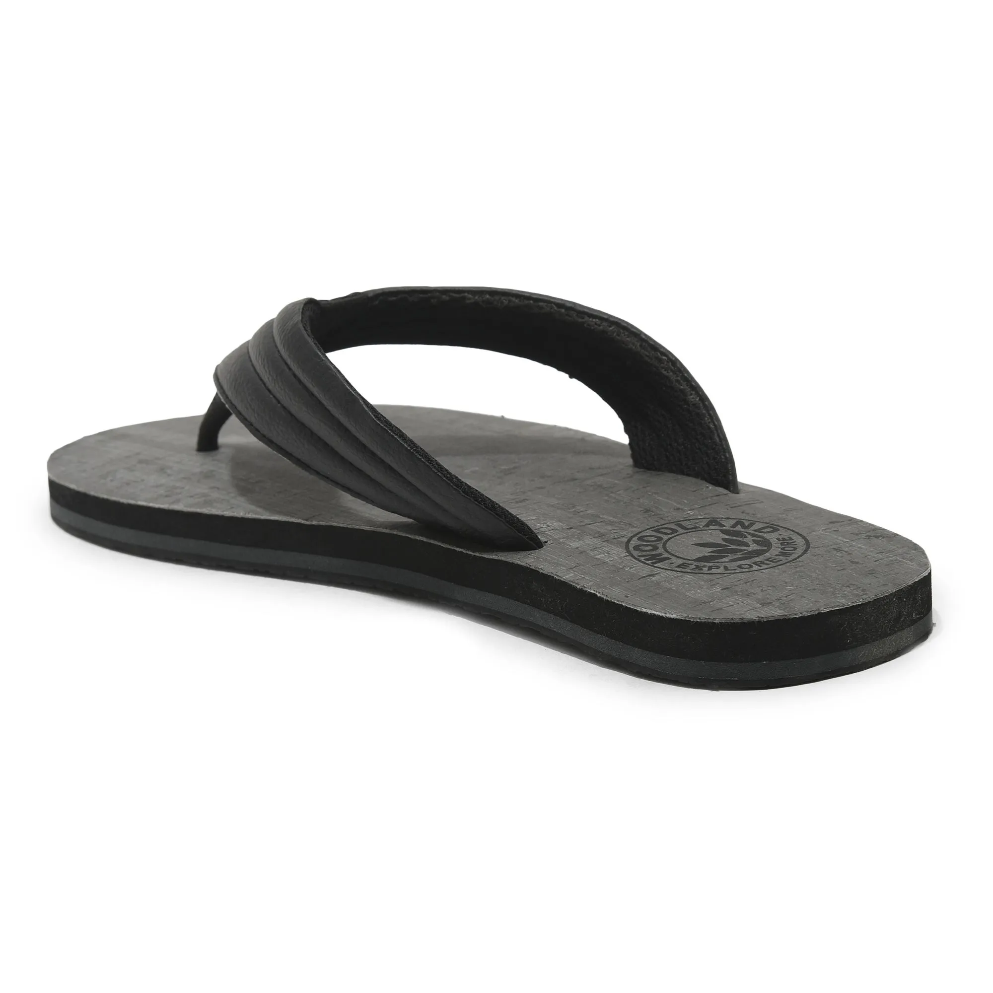 Black slipper for men - Thumbnail 5