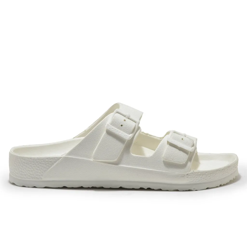 White Slide Sandal for Men - Thumbnail 1