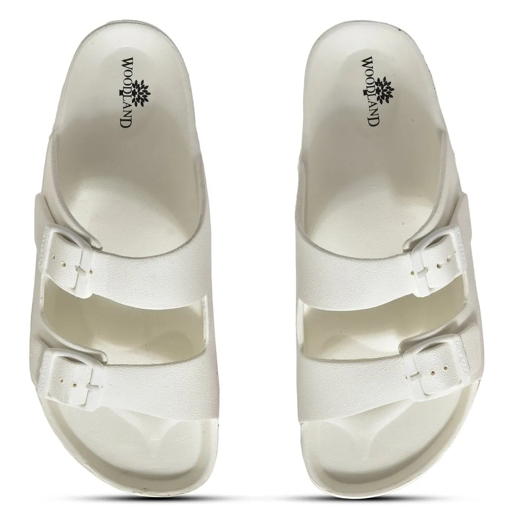 White Slide Sandal for Men - Thumbnail 3