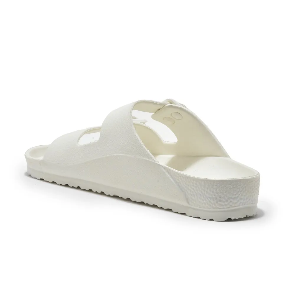 White Slide Sandal for Men - Thumbnail 5