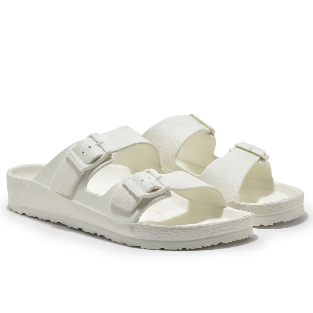 White Slide Sandal for Men - Thumbnail 6