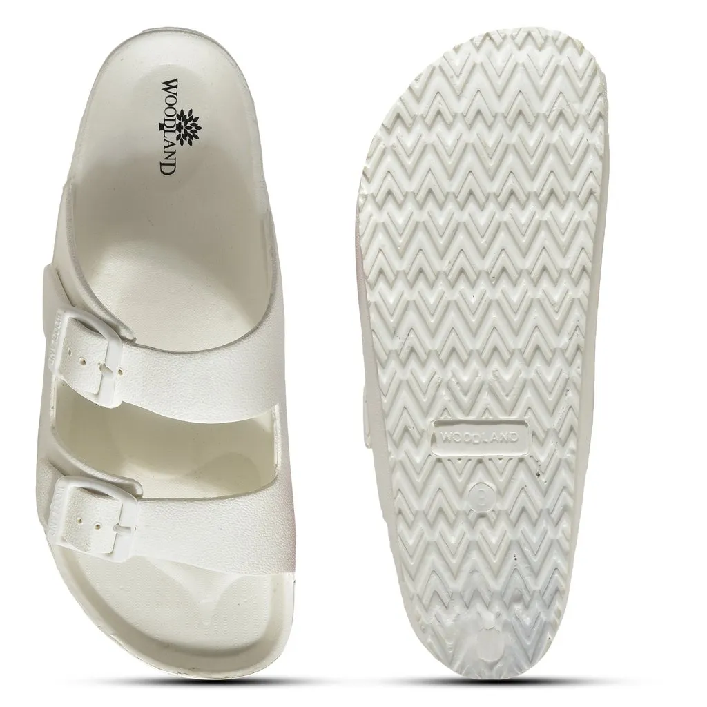 White Slide Sandal for Men - Thumbnail 7