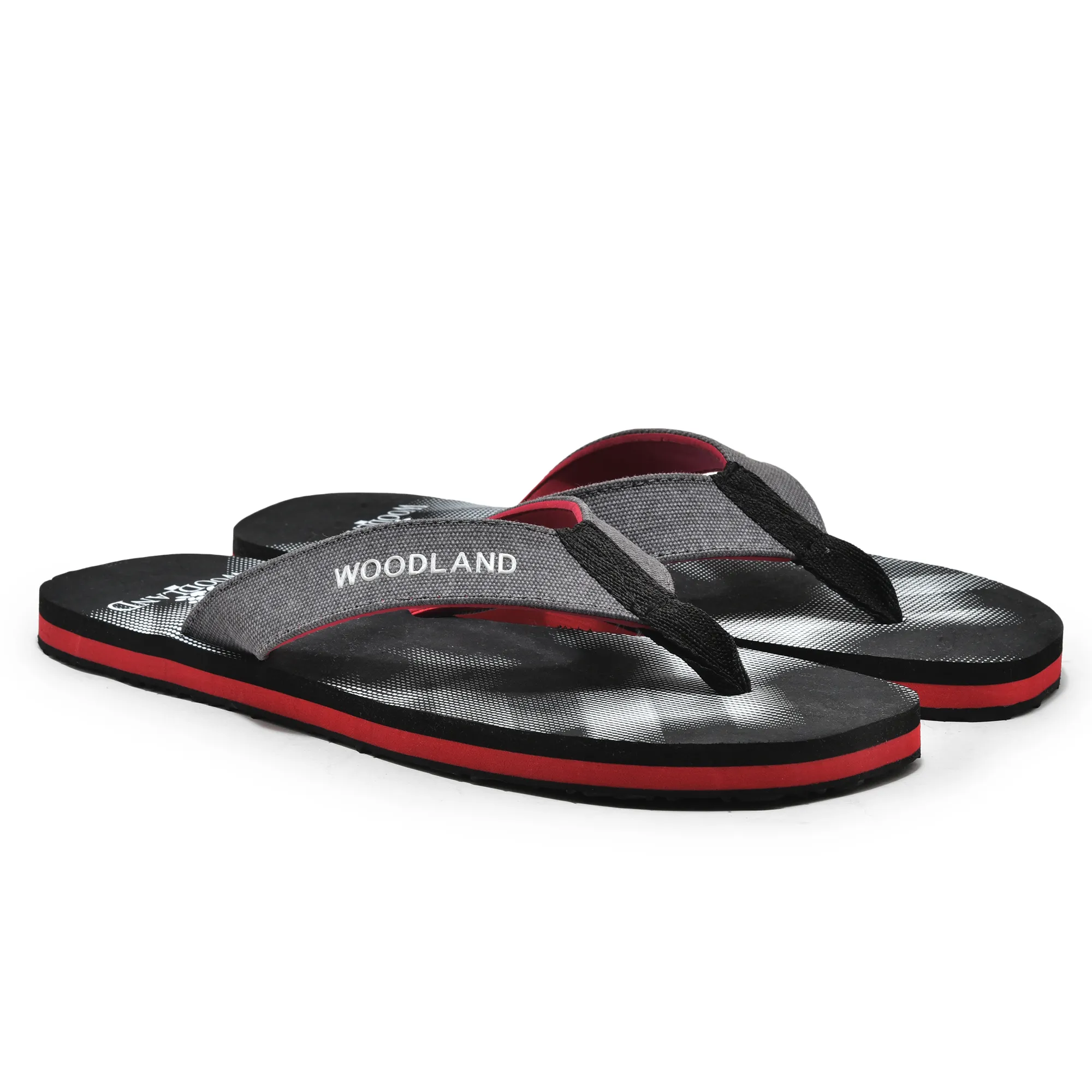Black/Red Slipper for Men - Thumbnail 6