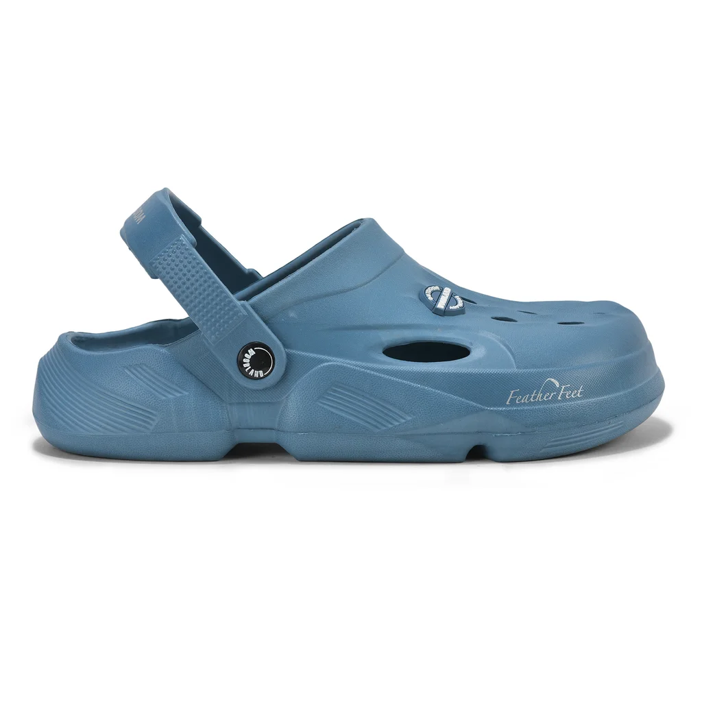 Denim Blue Clogs for Men - Thumbnail 1