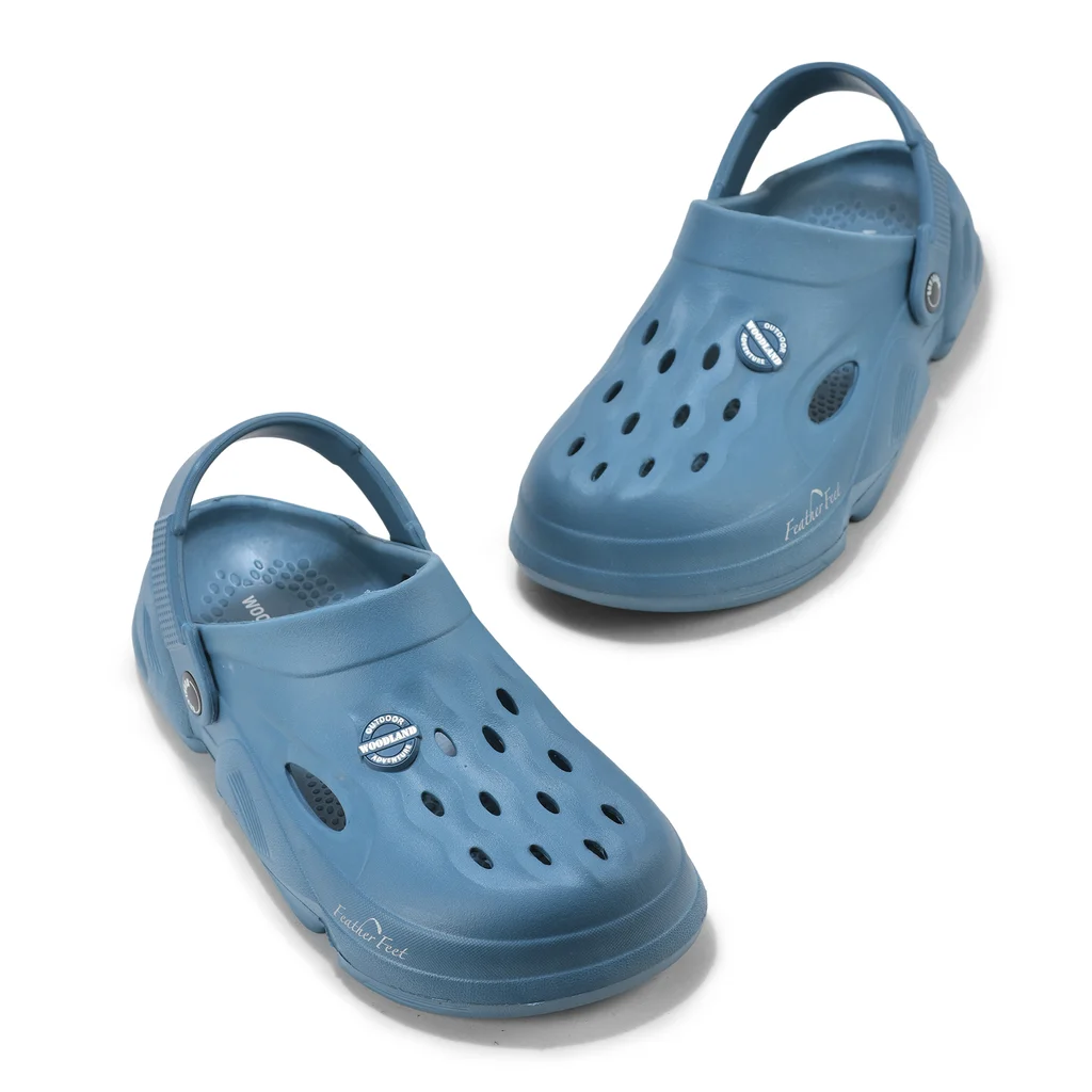 Denim Blue Clogs for Men - Thumbnail 2