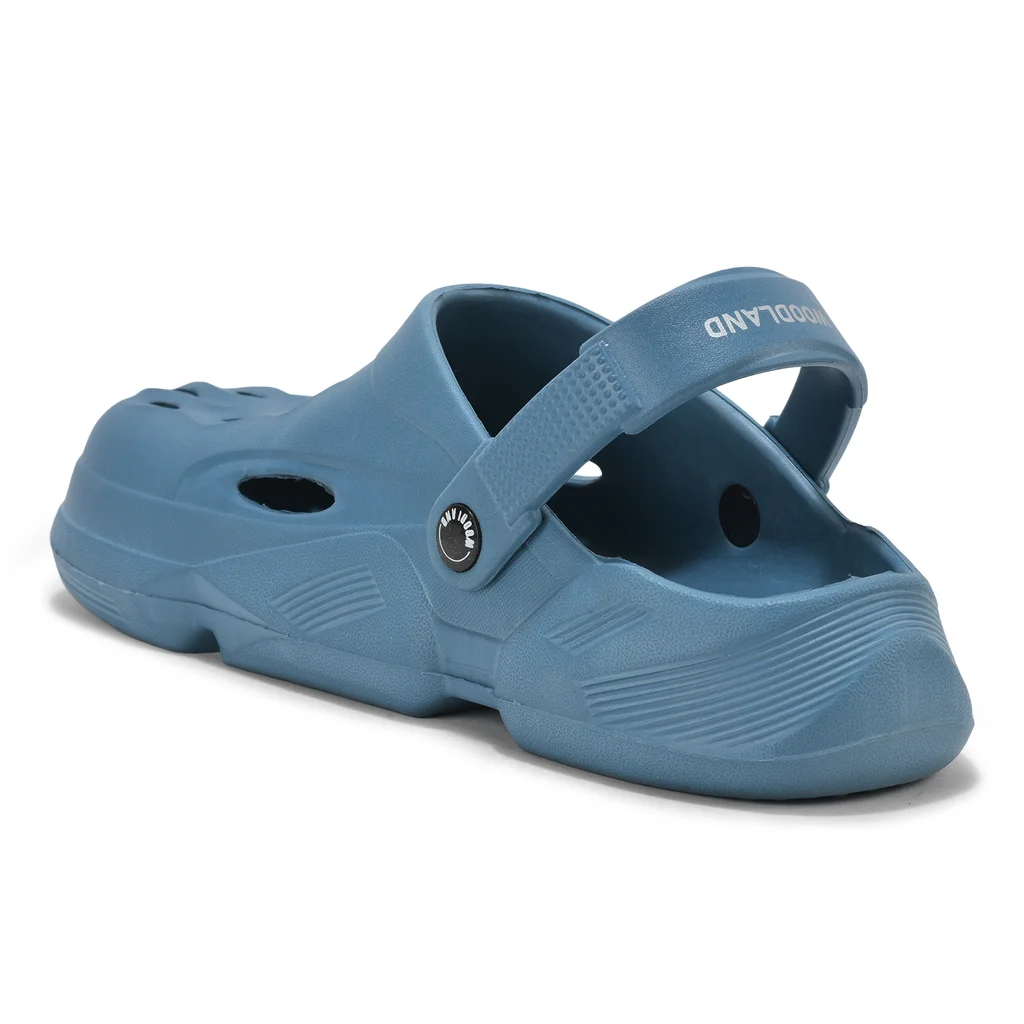 Denim Blue Clogs for Men - Thumbnail 5
