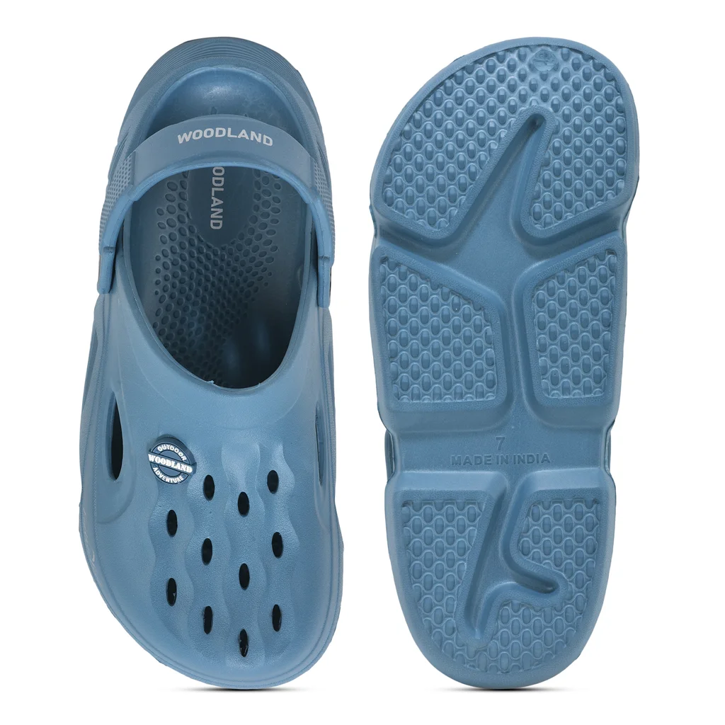 Denim Blue Clogs for Men - Thumbnail 7
