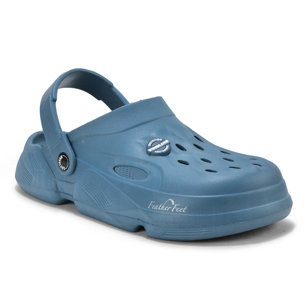Denim Blue Clogs for Men - Thumbnail 8
